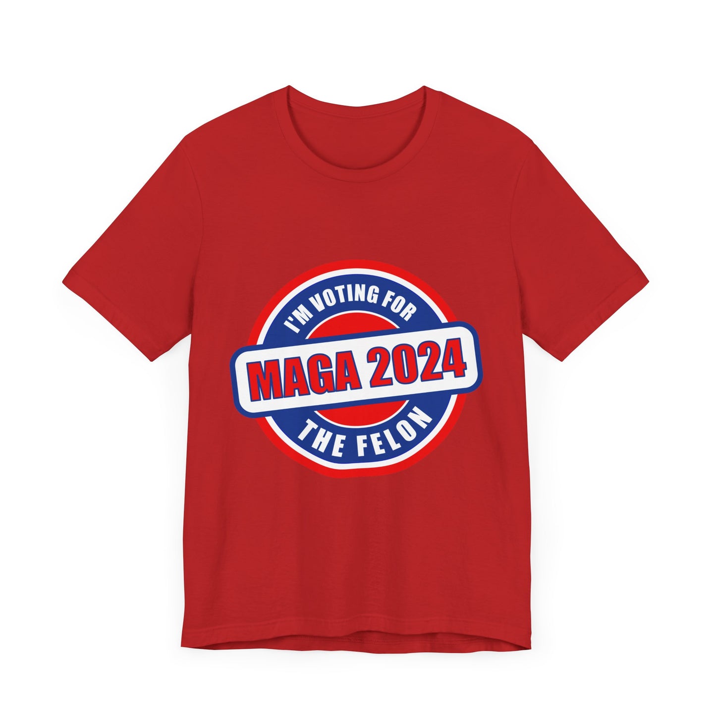 I'm Voting for the Felon Mega 2024 Unisex Jersey Short Sleeve Tee