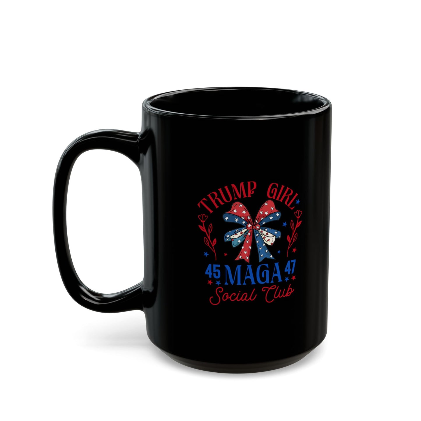 Trump Girl Mega Black Mug (11oz, 15oz)