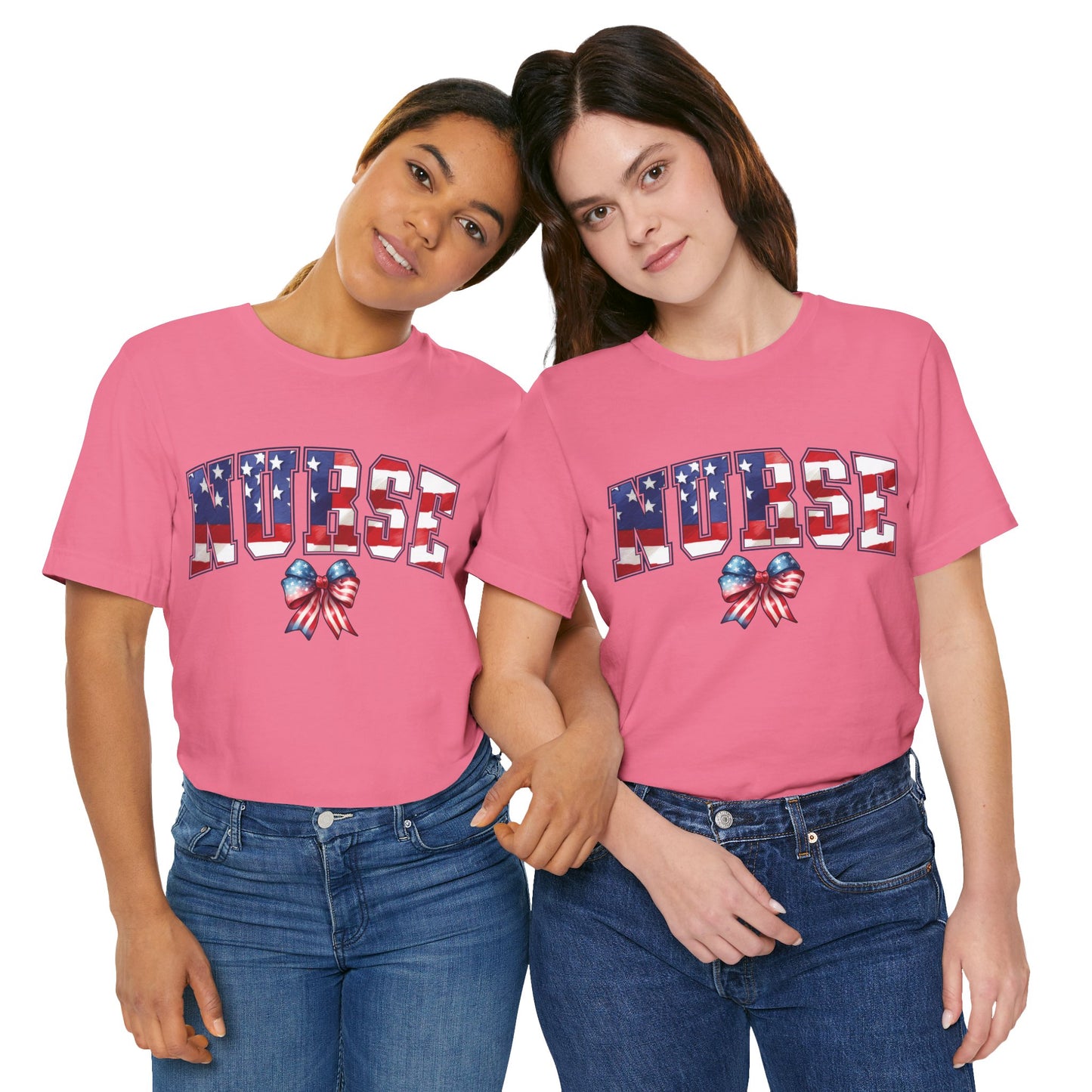 Patriotic Nurse Unisex Jersey Short Sleeve Tee