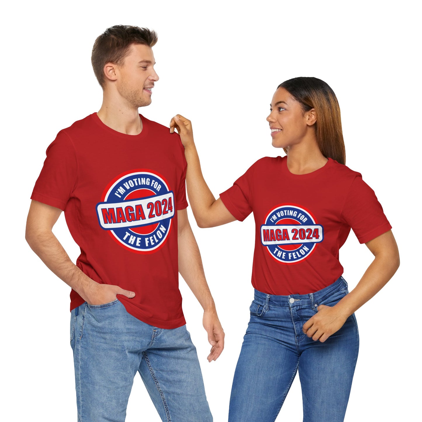 I'm Voting for the Felon Mega 2024 Unisex Jersey Short Sleeve Tee