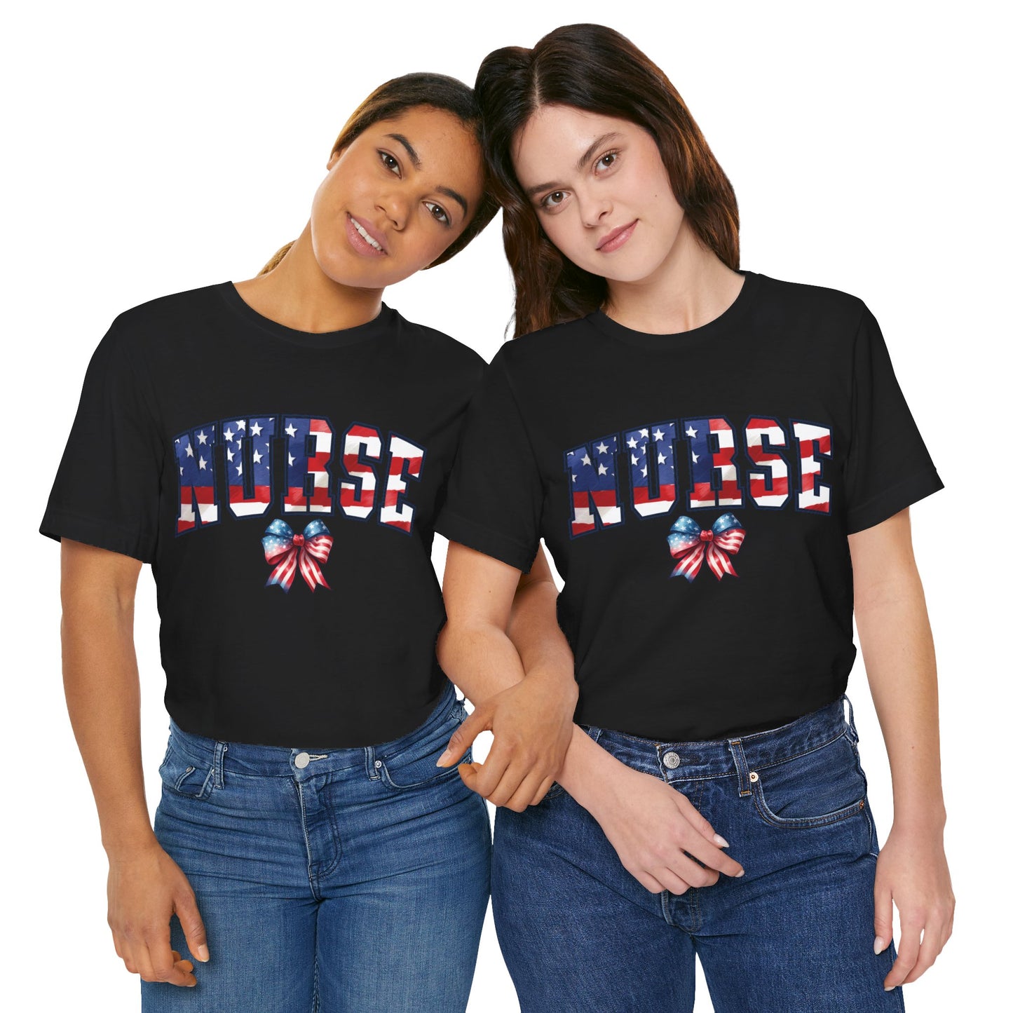 Patriotic Nurse Unisex Jersey Short Sleeve Tee