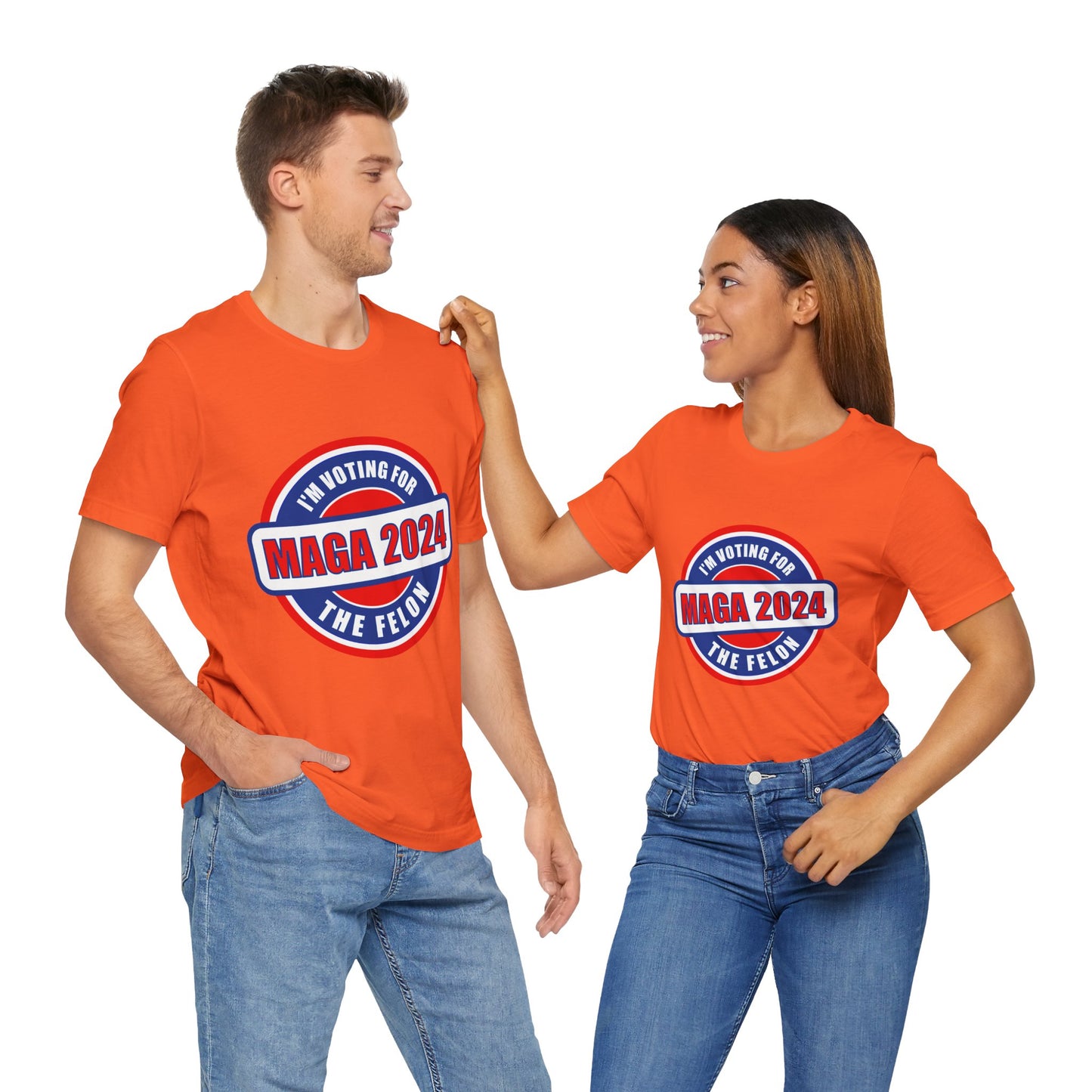 I'm Voting for the Felon Mega 2024 Unisex Jersey Short Sleeve Tee