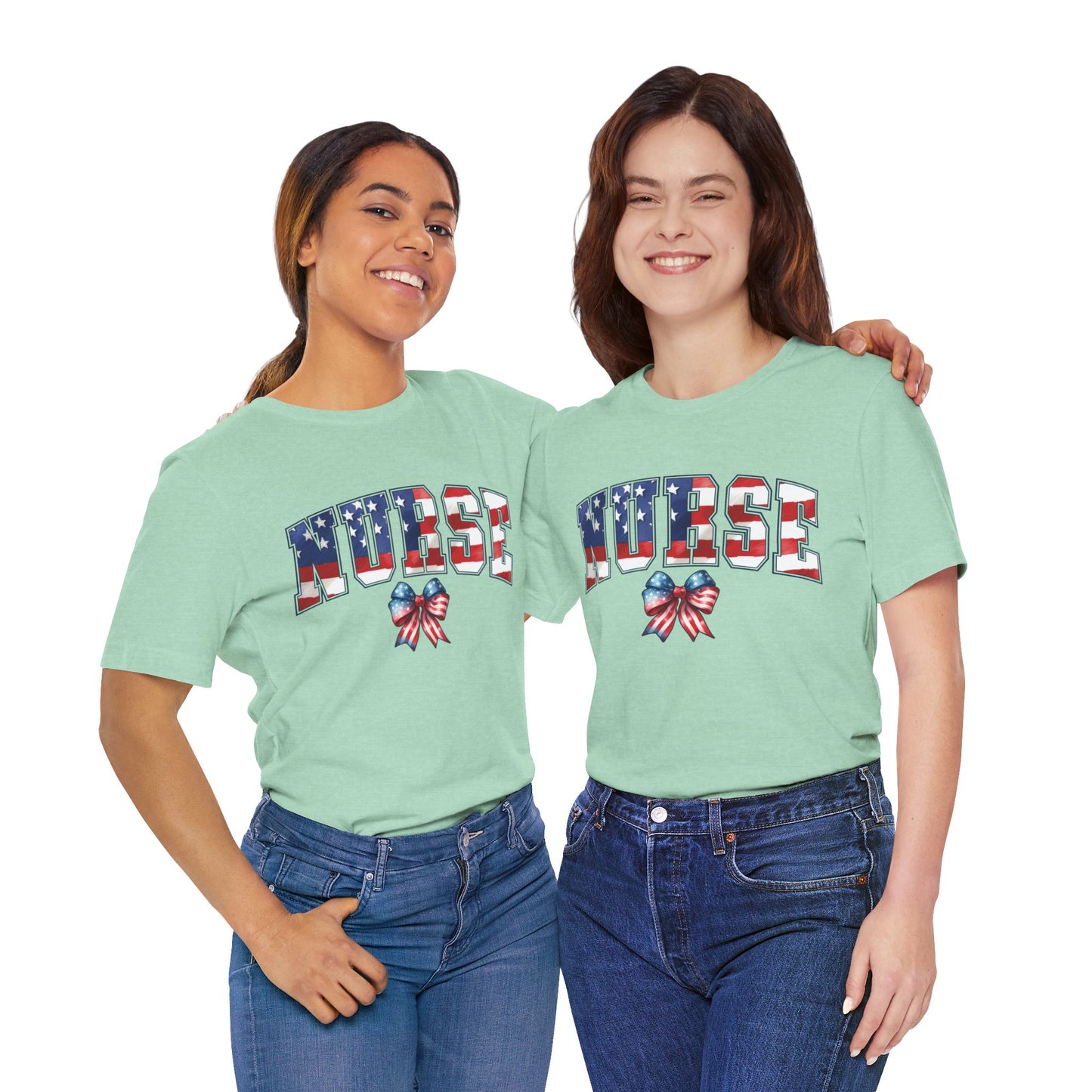 Patriotic Nurse Unisex Jersey Short Sleeve Tee