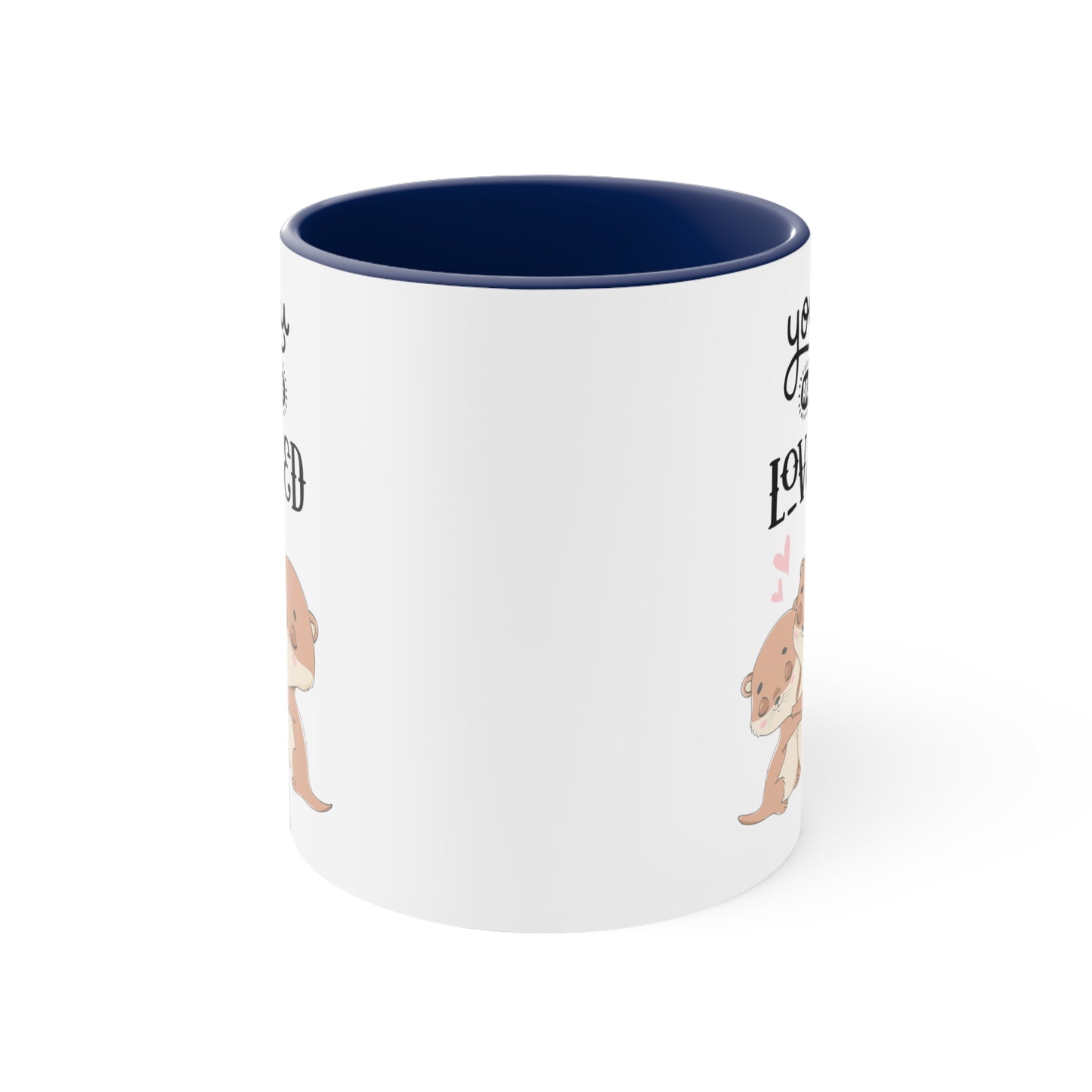 Cute You are Loved Accent Coffee Mug, 11oz