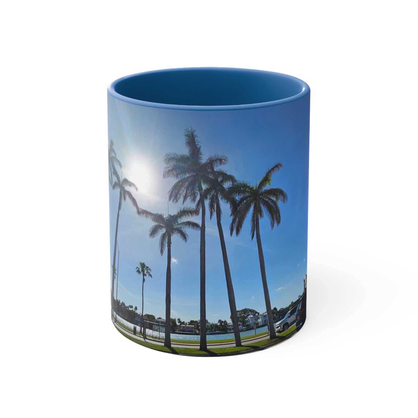 Palm Trees Accent Coffee Mug, 11oz