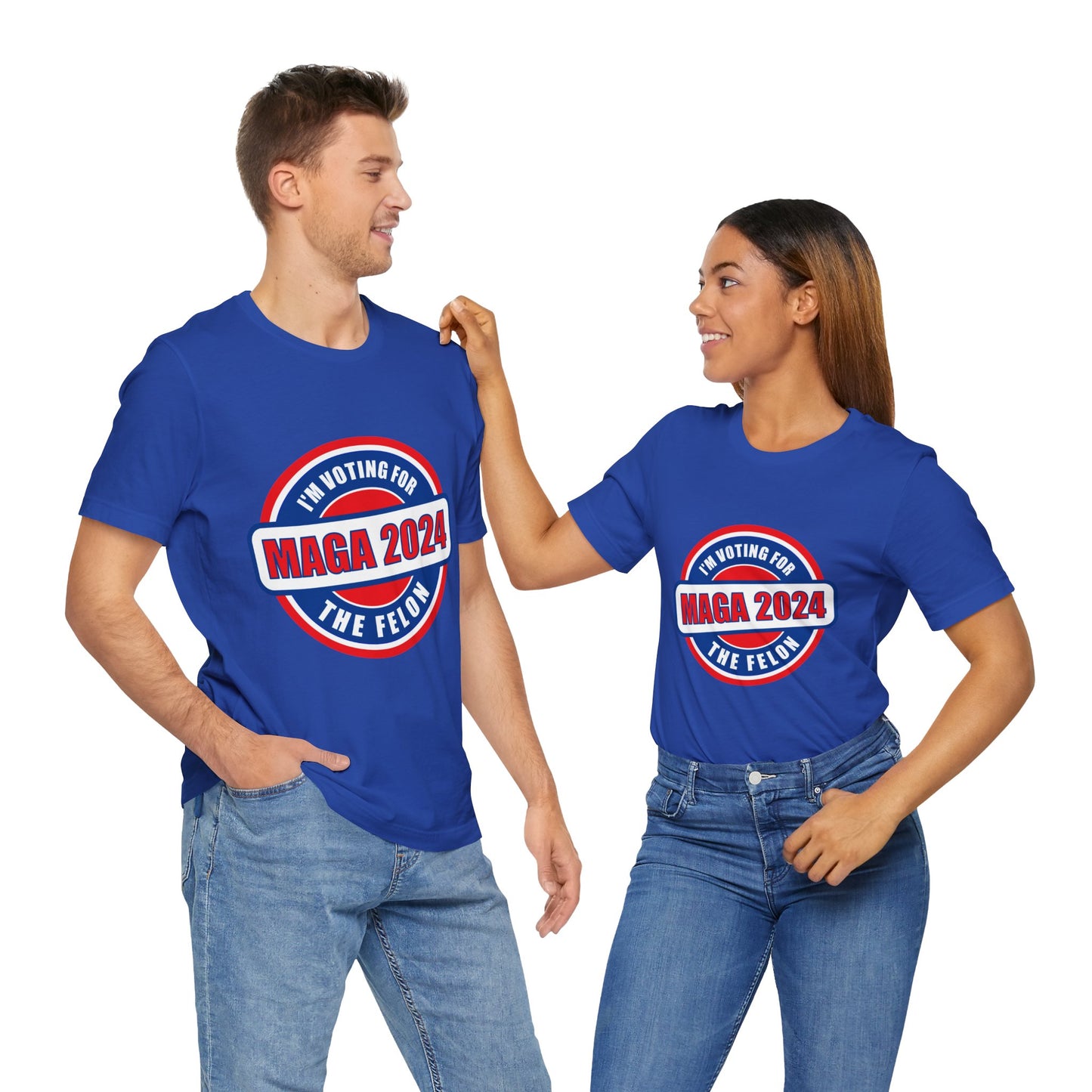 I'm Voting for the Felon Mega 2024 Unisex Jersey Short Sleeve Tee