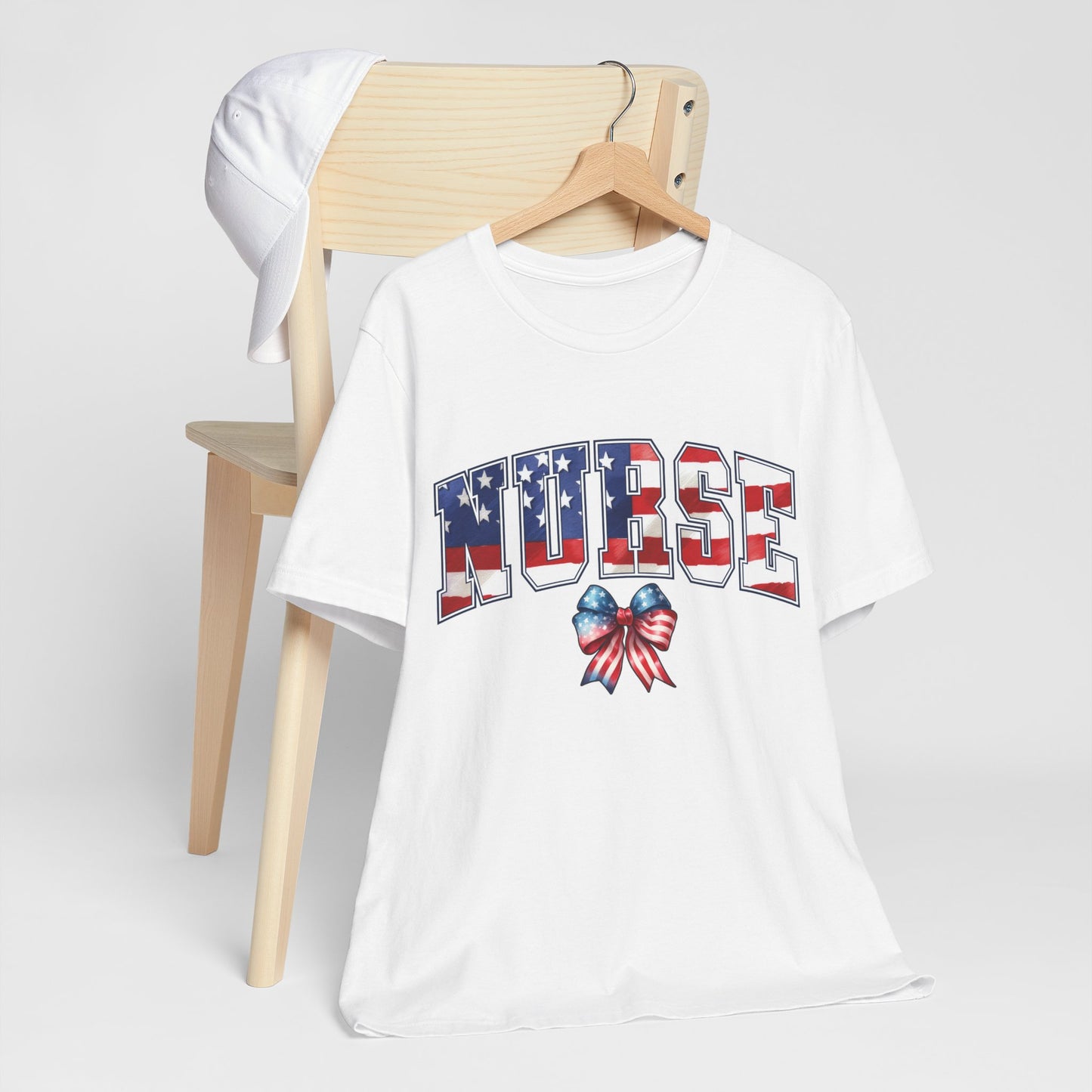 Patriotic Nurse Unisex Jersey Short Sleeve Tee
