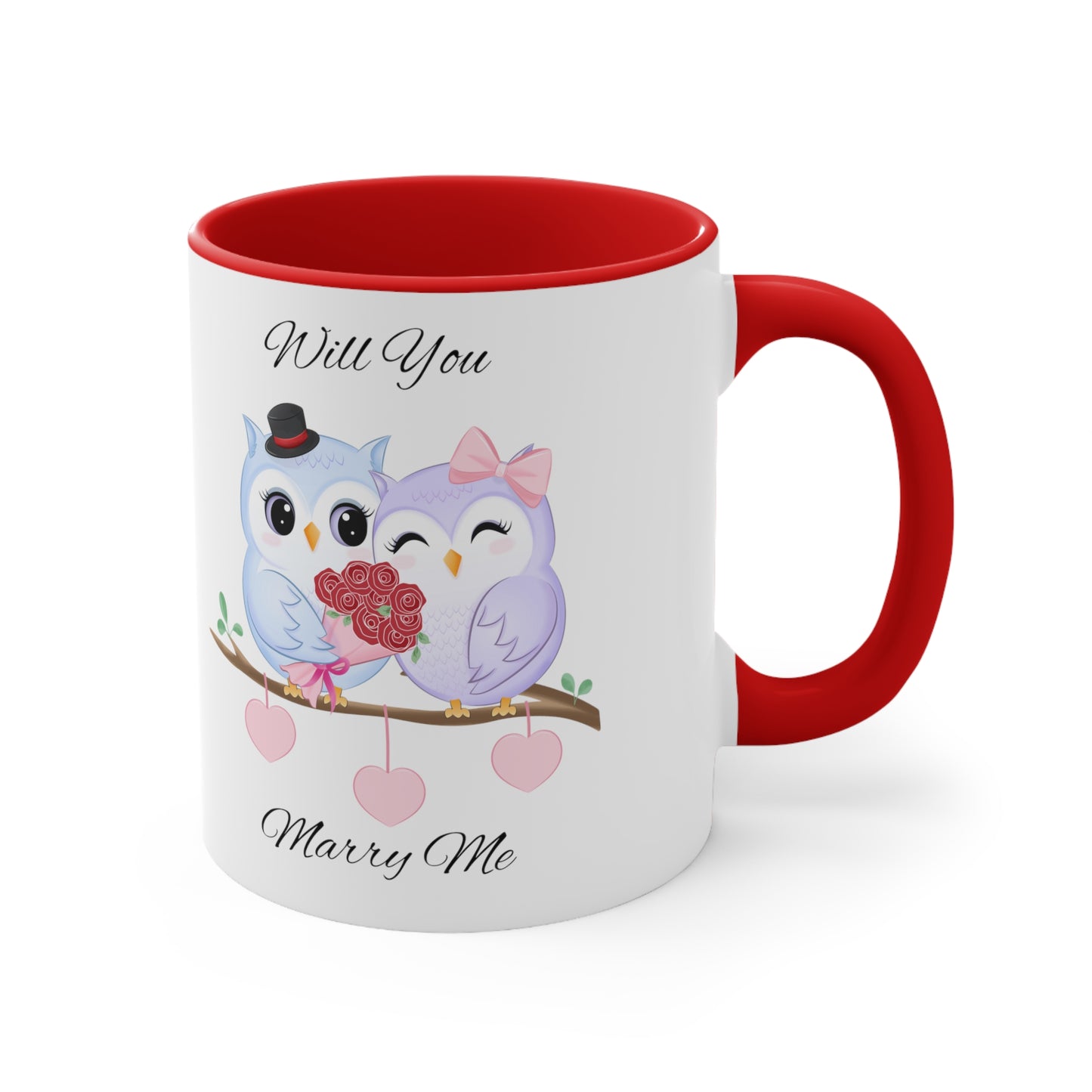 Owls Proposal Accent Coffee Mug, 11oz