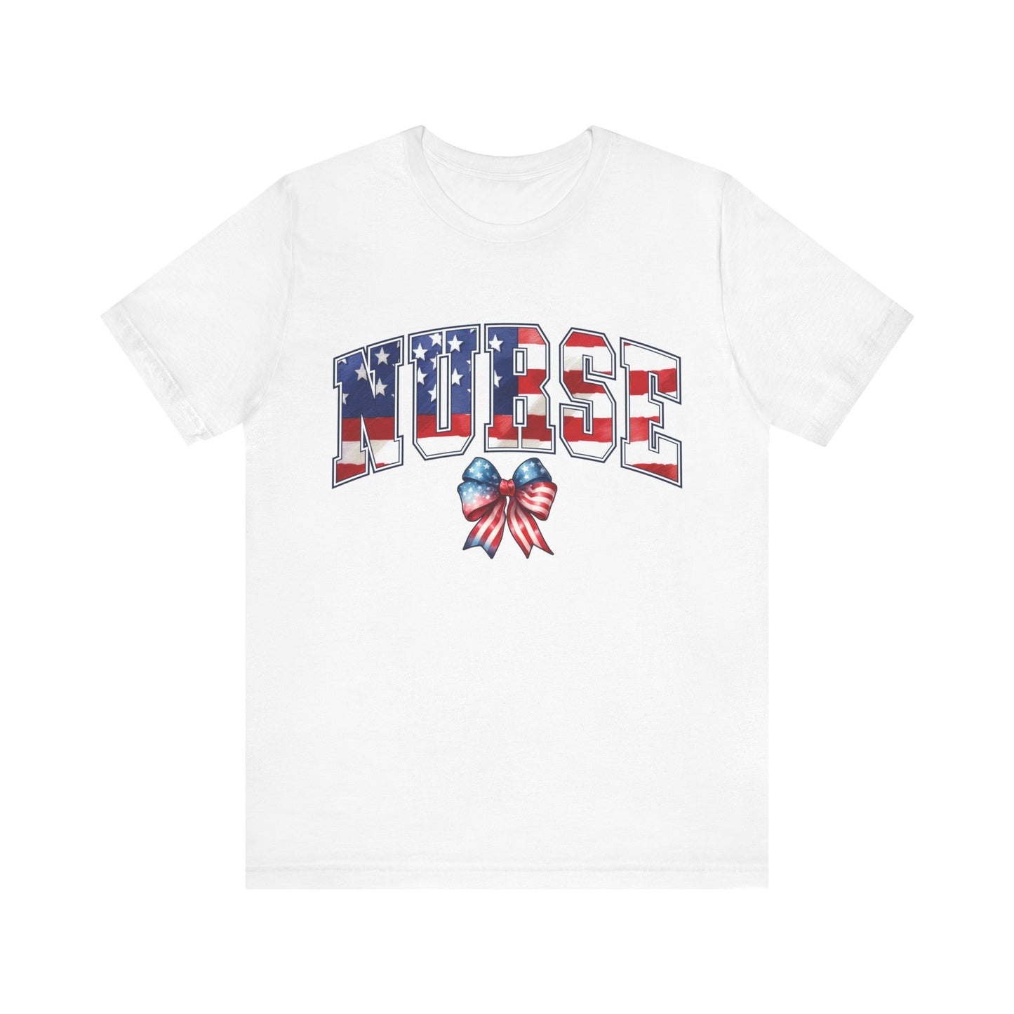 Patriotic Nurse Unisex Jersey Short Sleeve Tee