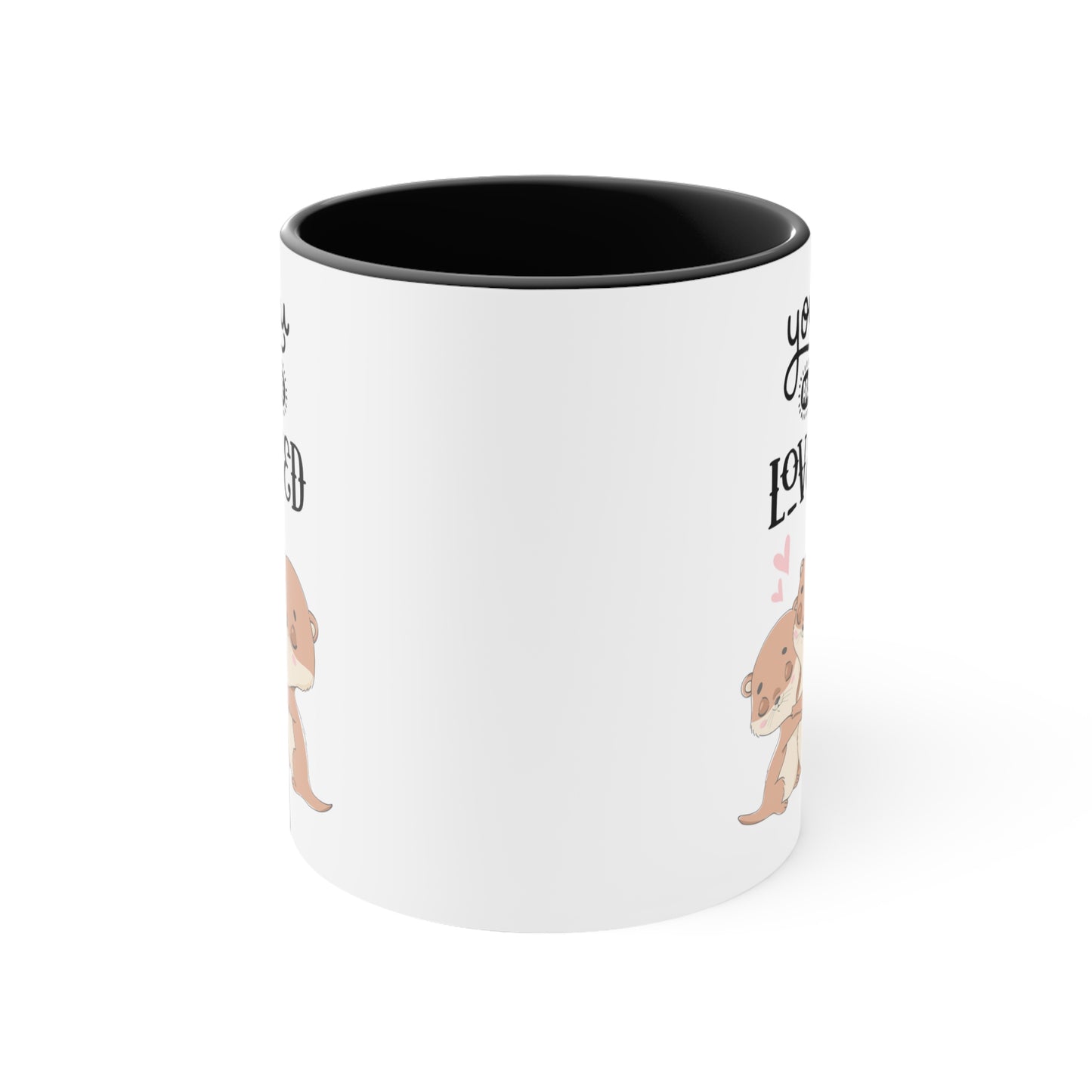 Cute You are Loved Accent Coffee Mug, 11oz