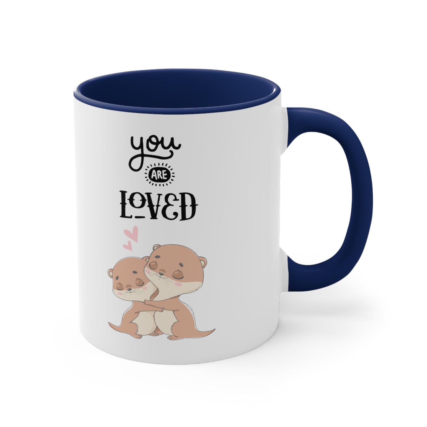 Cute You are Loved Accent Coffee Mug, 11oz