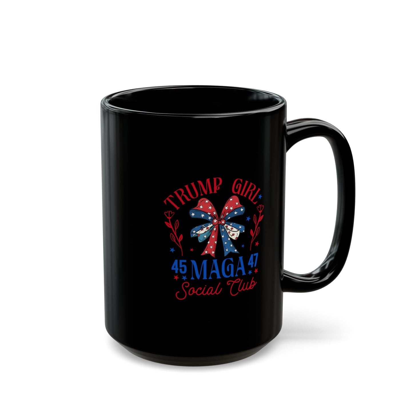 Trump Girl Mega Black Mug (11oz, 15oz)