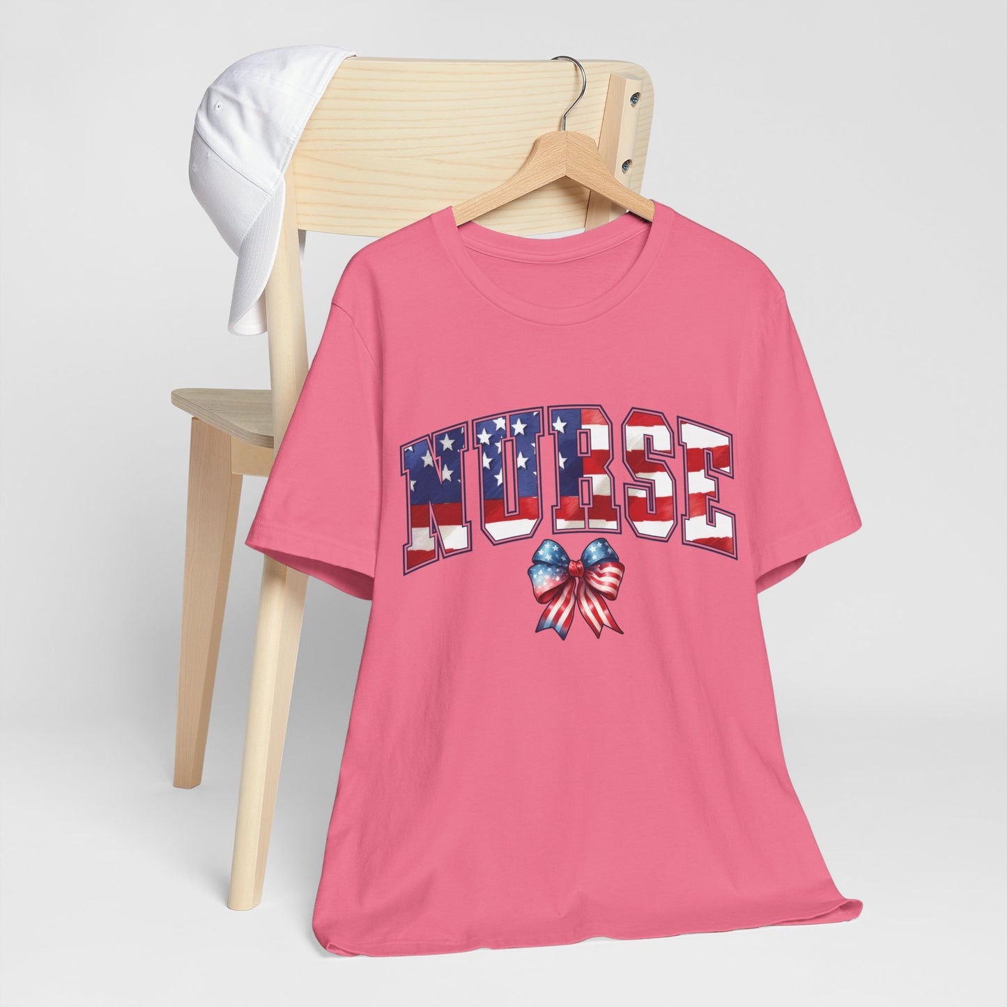 Patriotic Nurse Unisex Jersey Short Sleeve Tee