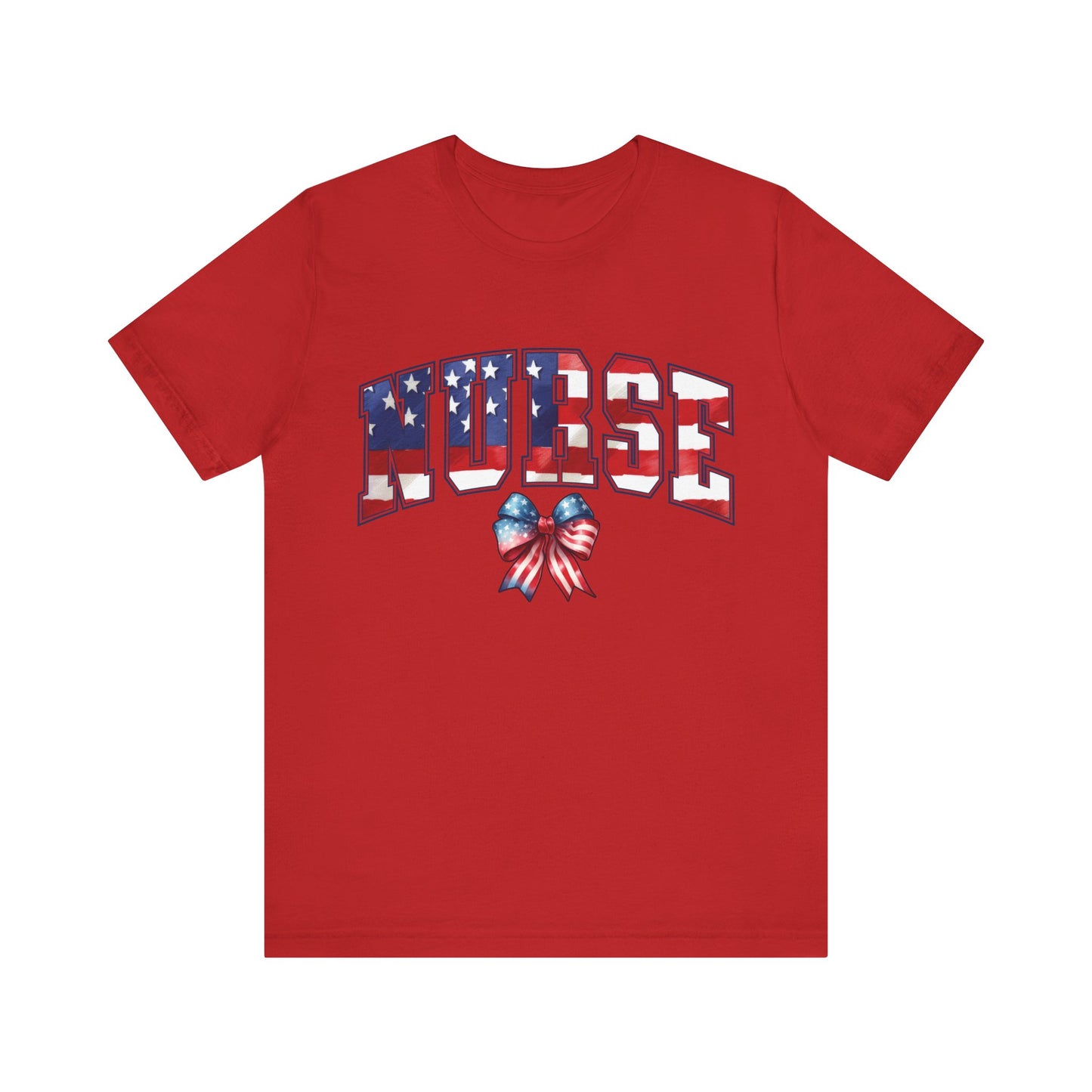 Patriotic Nurse Unisex Jersey Short Sleeve Tee