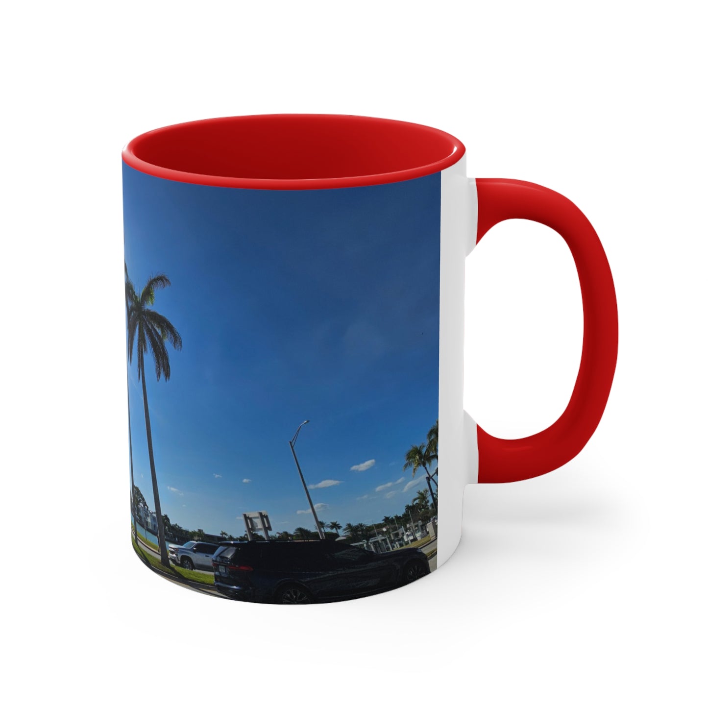 Palm Trees Accent Coffee Mug, 11oz