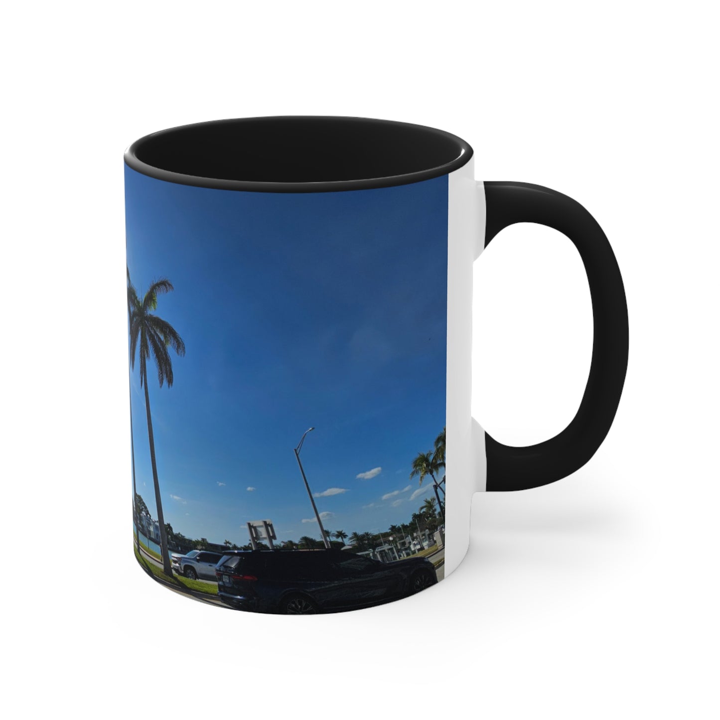 Palm Trees Accent Coffee Mug, 11oz
