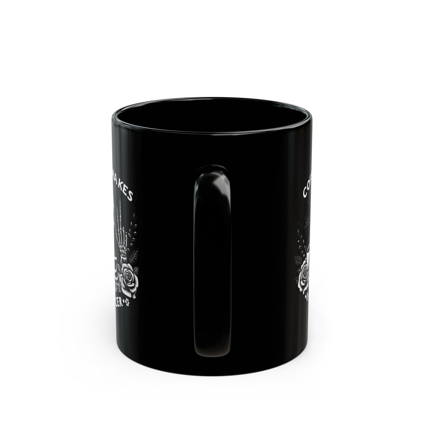 Coffee Makes Me Nicer Black Mug (11oz, 15oz)