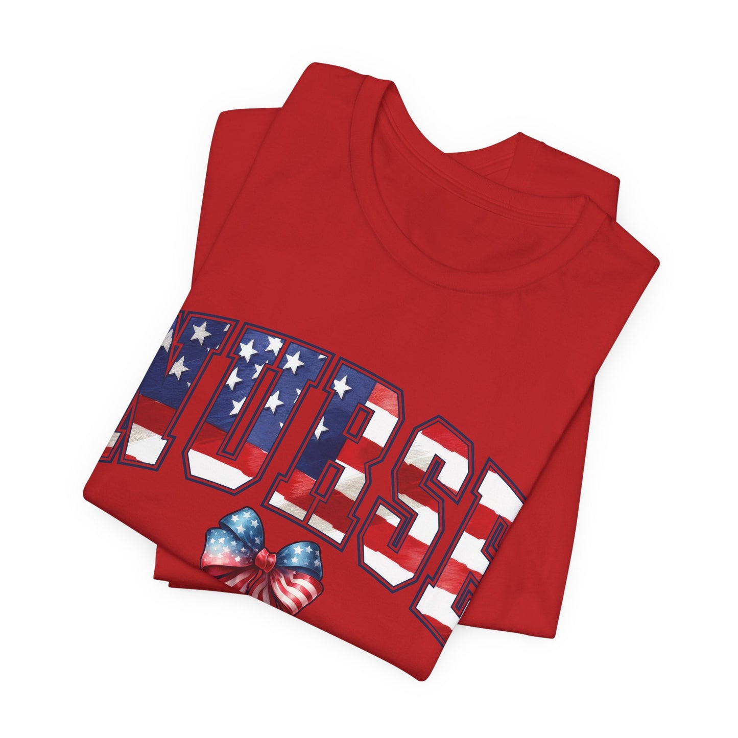Patriotic Nurse Unisex Jersey Short Sleeve Tee
