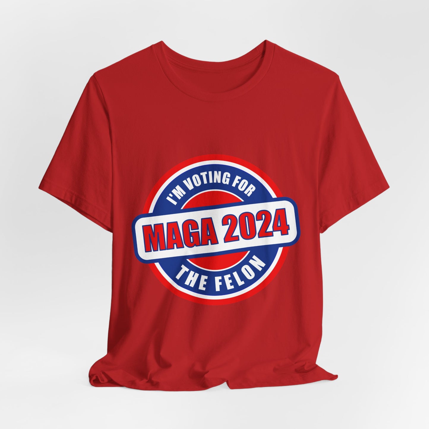 I'm Voting for the Felon Mega 2024 Unisex Jersey Short Sleeve Tee