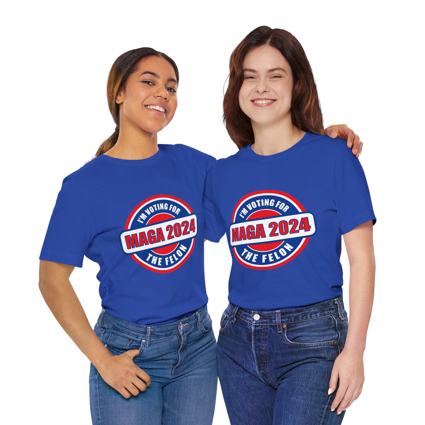 I'm Voting for the Felon Mega 2024 Unisex Jersey Short Sleeve Tee