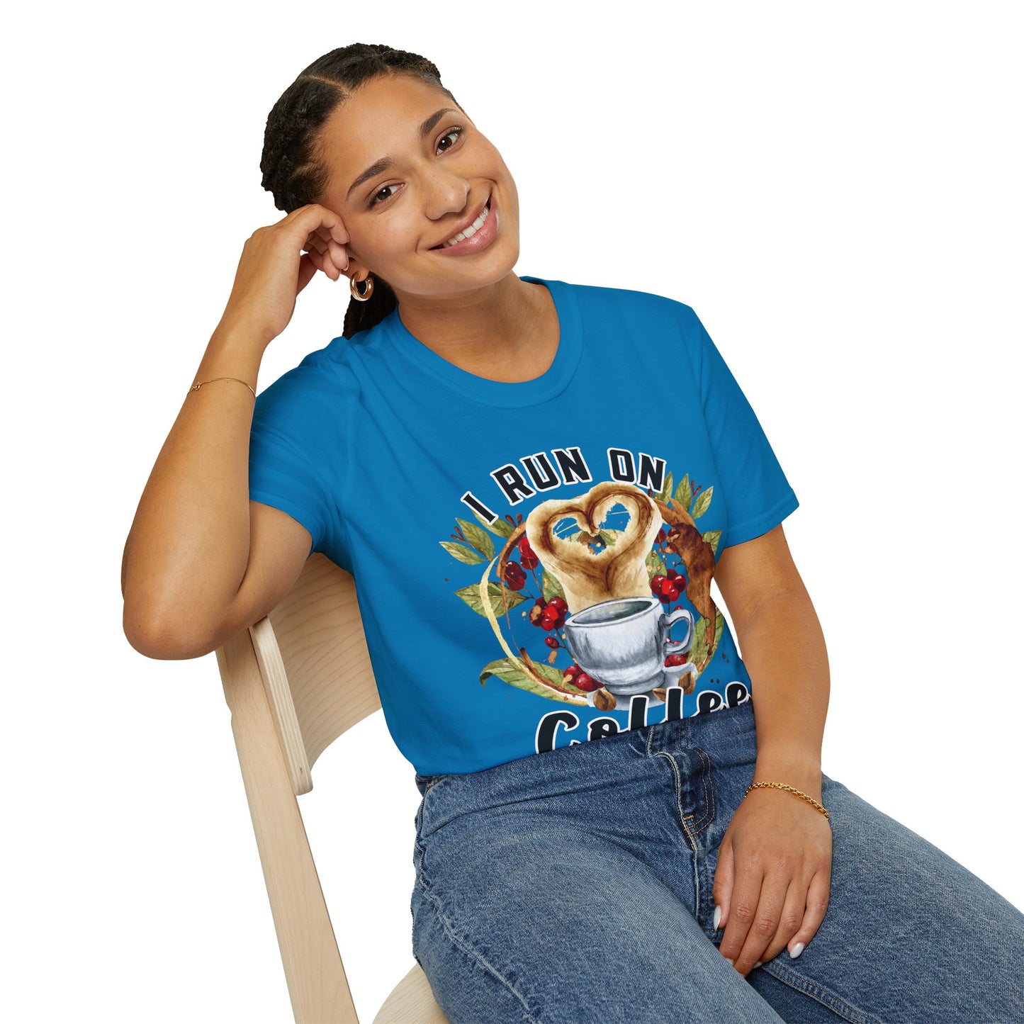 Funny Coffee and Sarcasm Unisex Softstyle T-Shirt