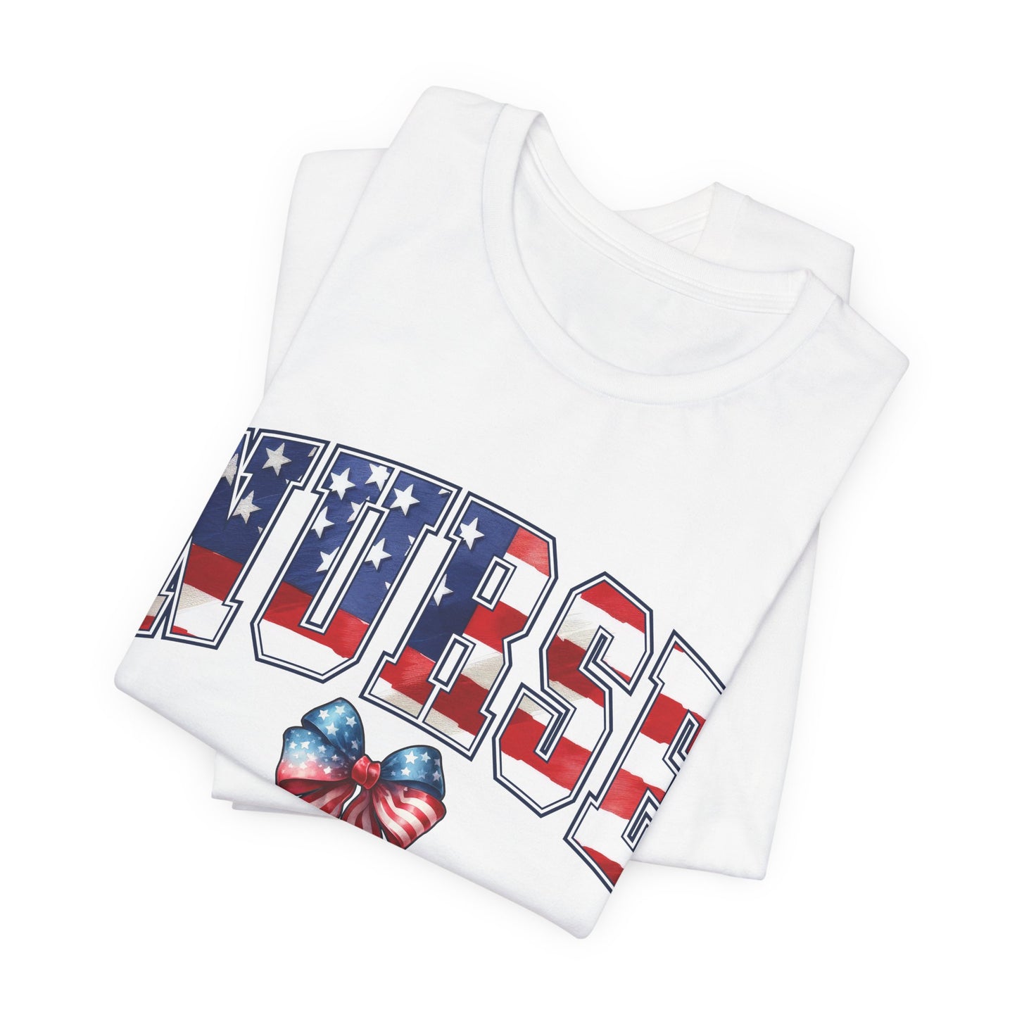 Patriotic Nurse Unisex Jersey Short Sleeve Tee