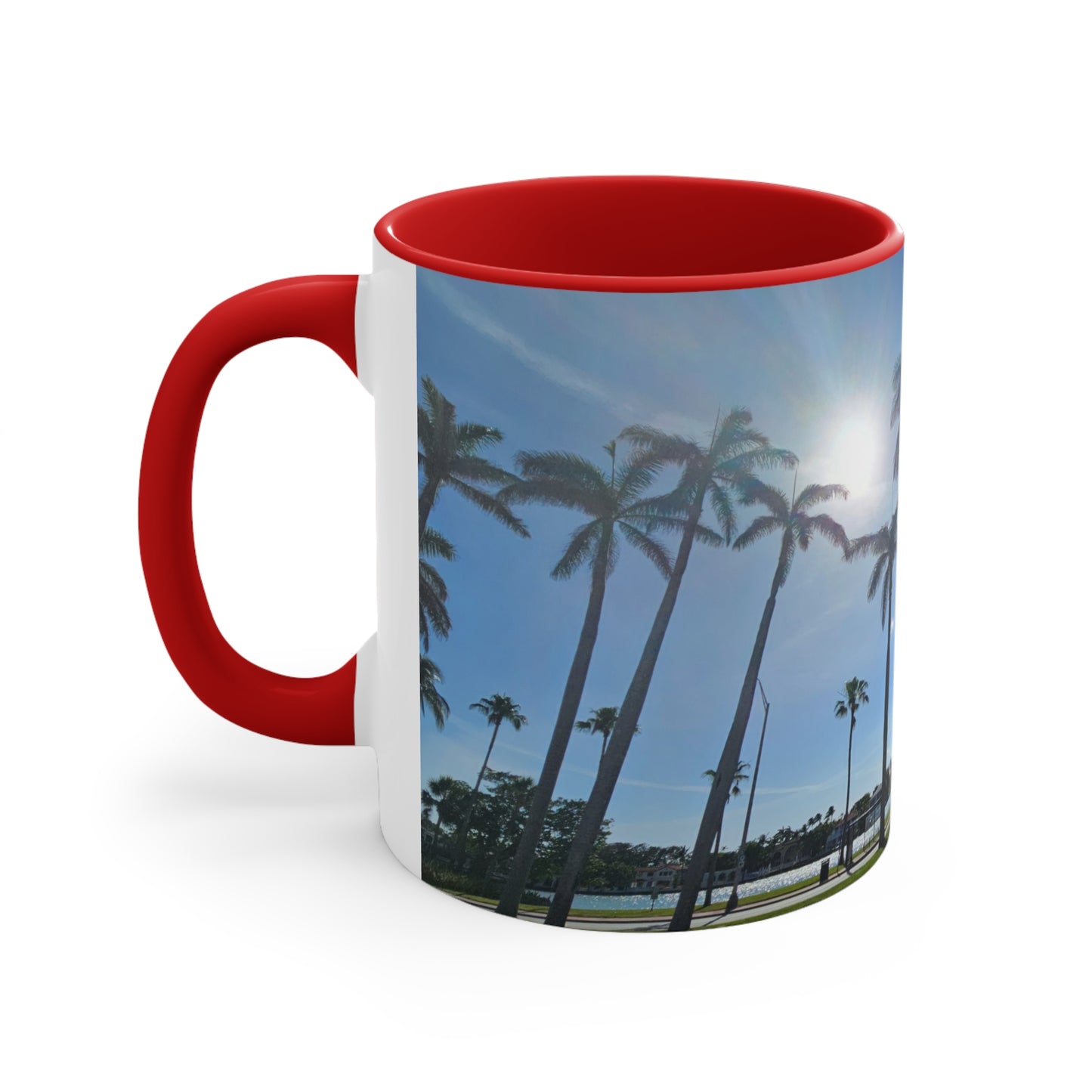 Palm Trees Accent Coffee Mug, 11oz