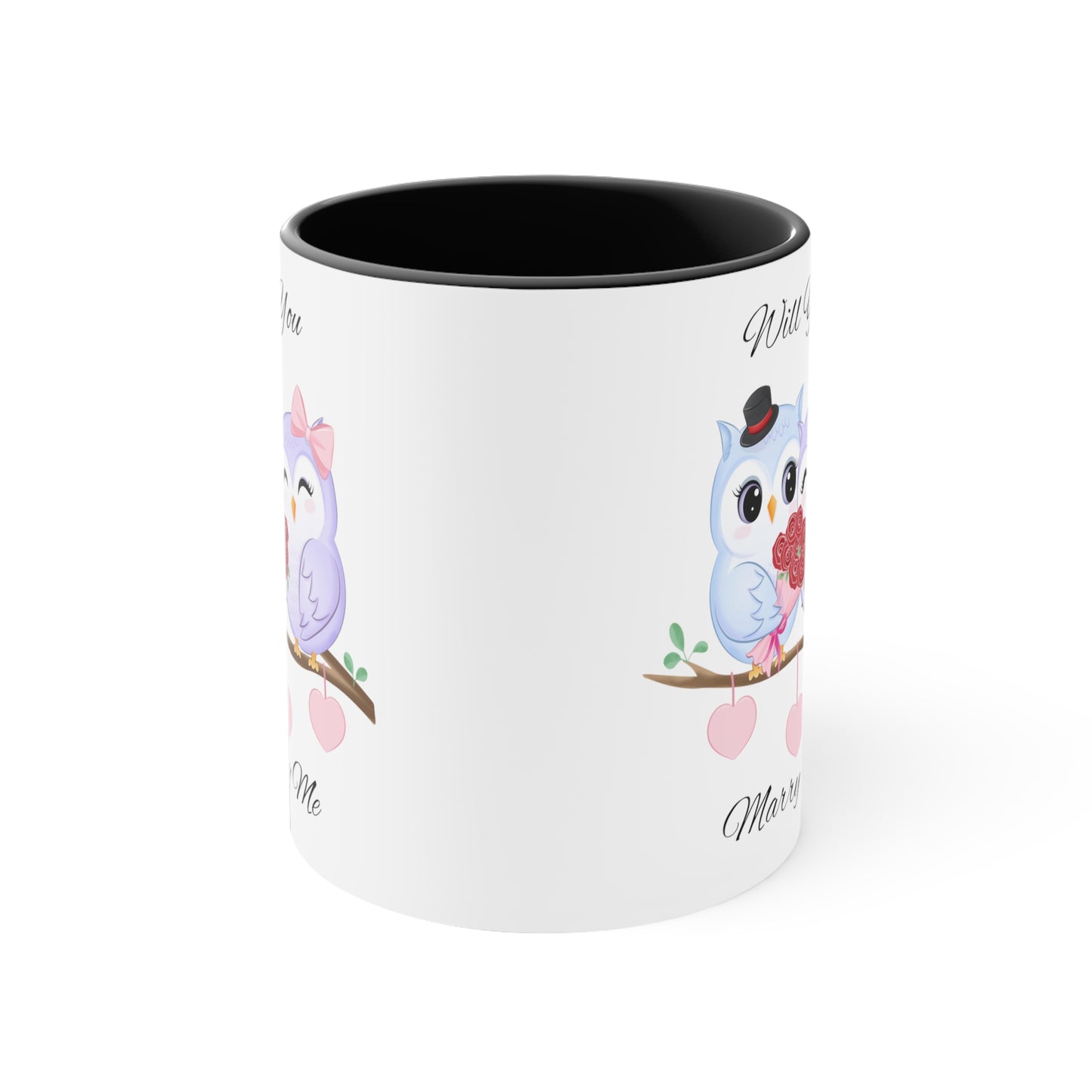 Owls Proposal Accent Coffee Mug, 11oz