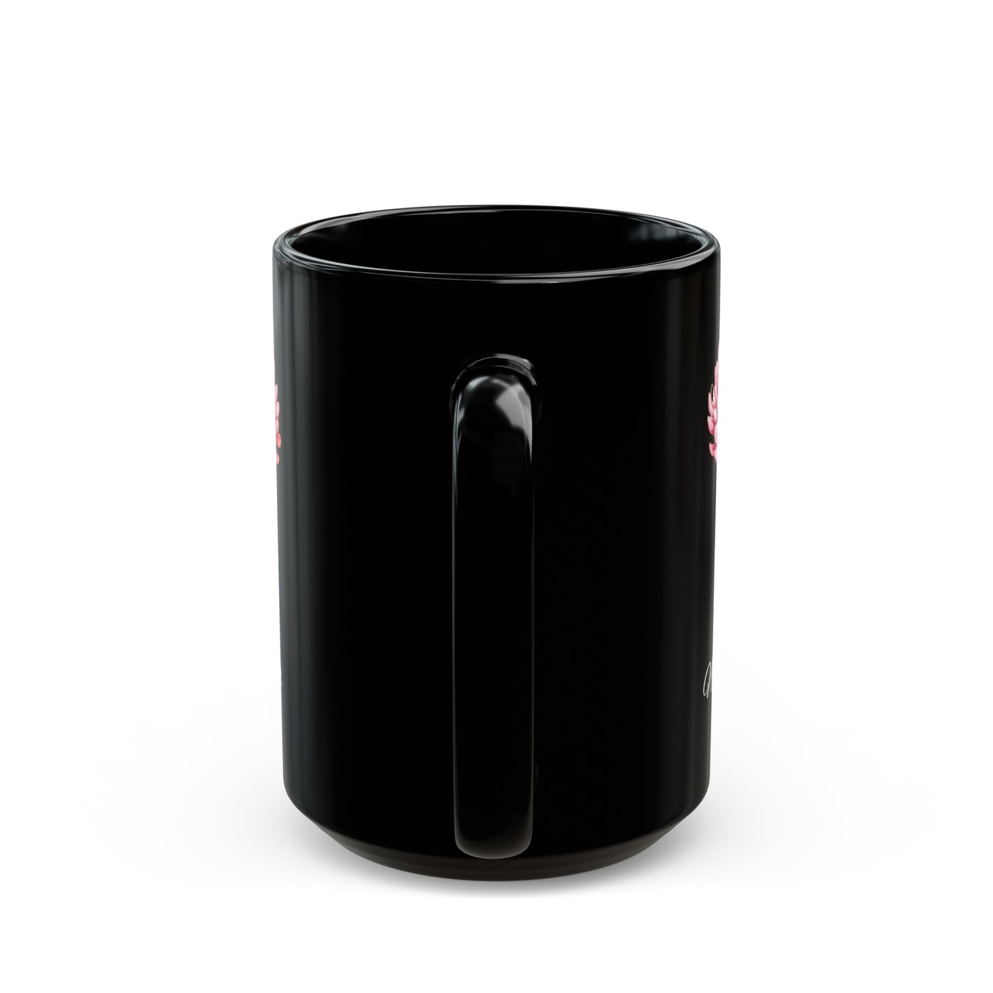 November Birth Flower Chrysanthemum Black Mug (11oz, 15oz)