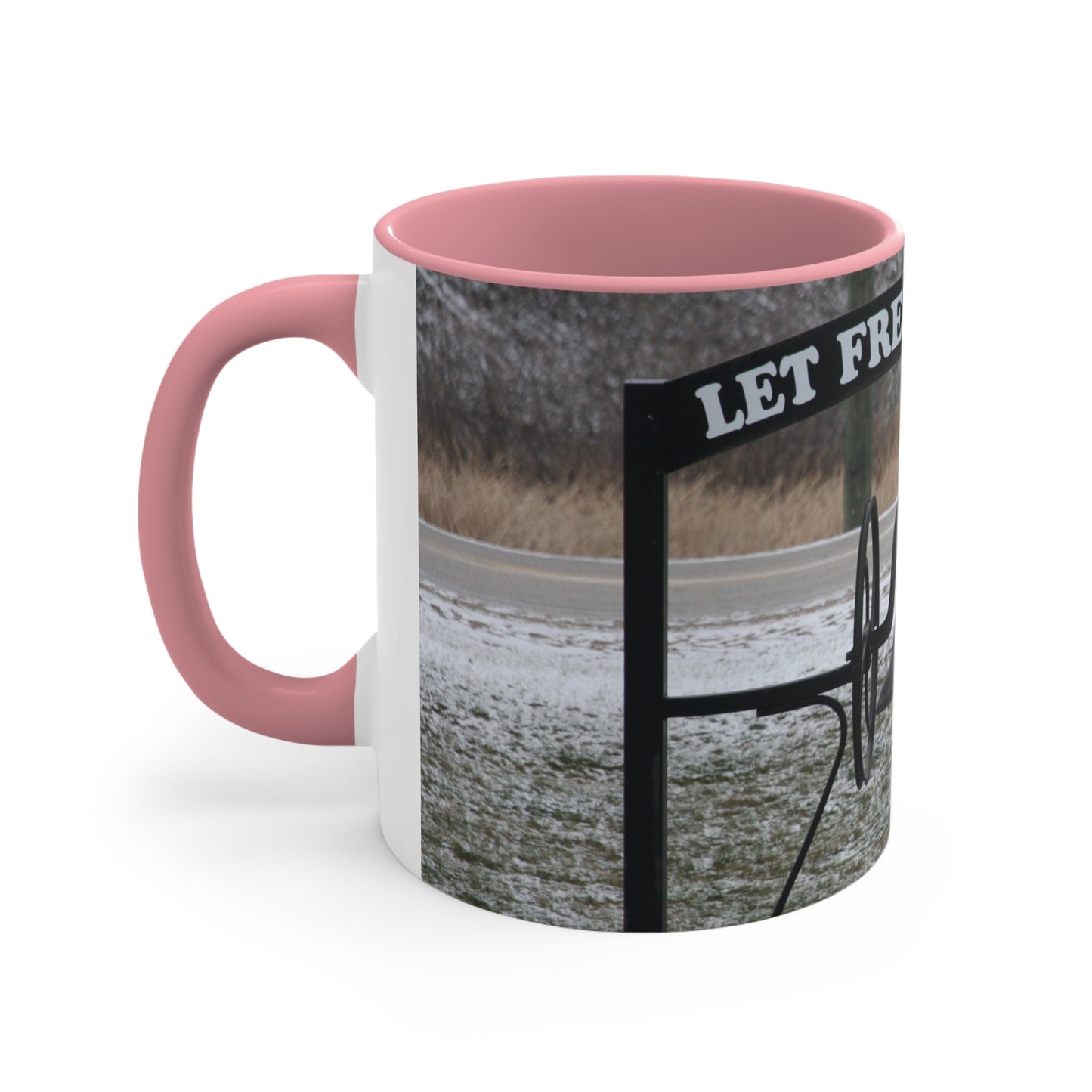 Let Freedom Ring Accent Coffee Mug, 11oz