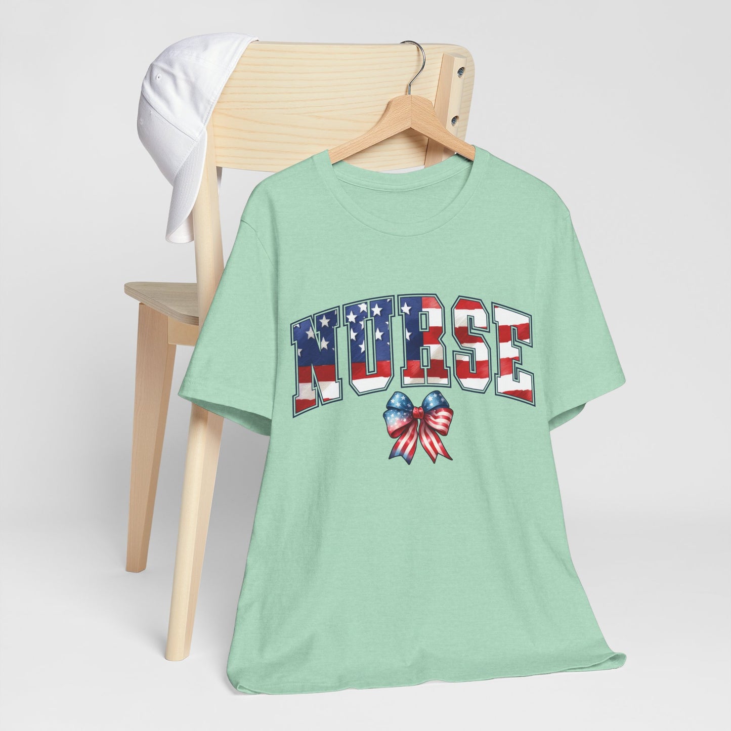 Patriotic Nurse Unisex Jersey Short Sleeve Tee