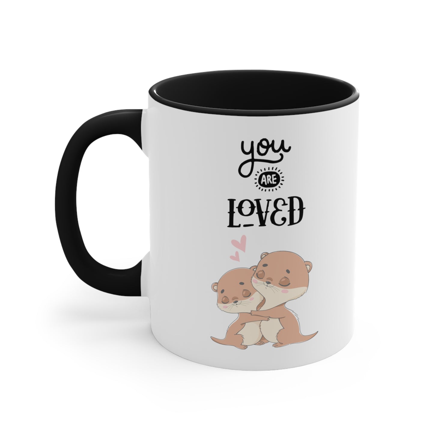 Cute You are Loved Accent Coffee Mug, 11oz