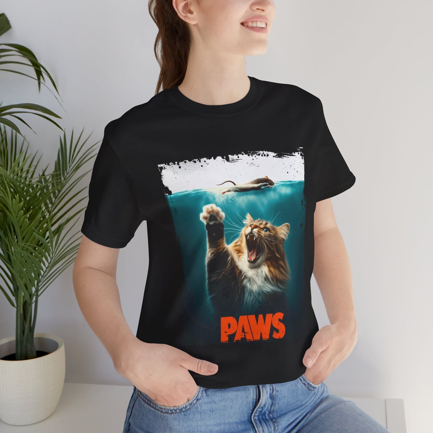 Paws 2 Attack of the Fluff Unisex Jersey Short Sleeve Tee