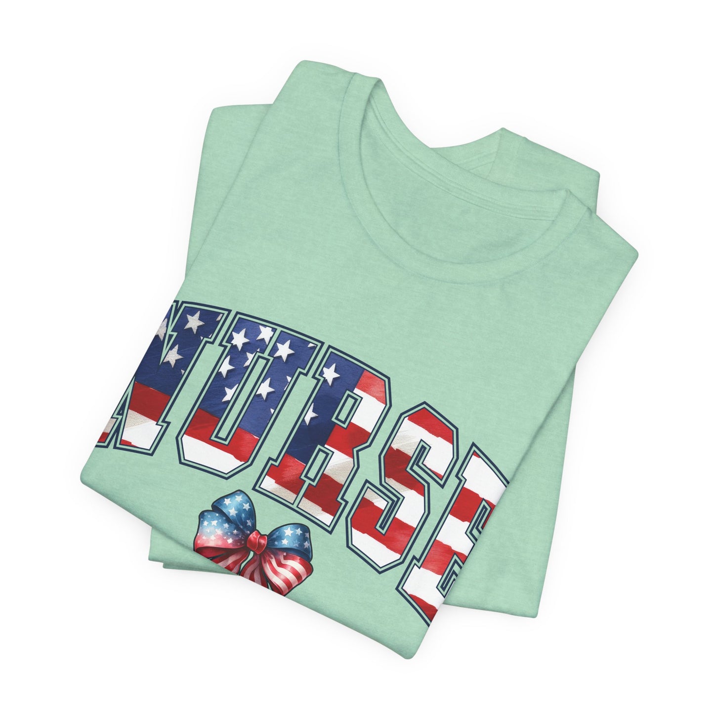 Patriotic Nurse Unisex Jersey Short Sleeve Tee