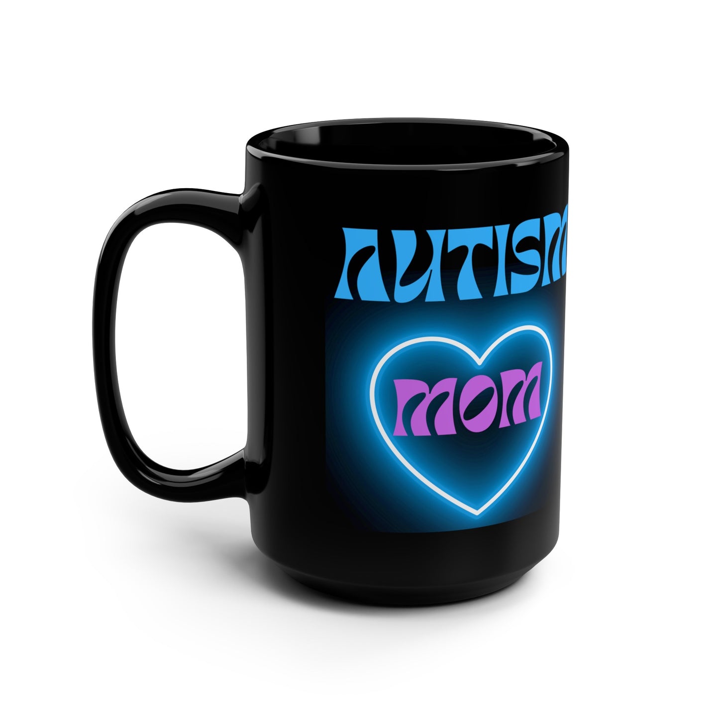 Autism Black Mug, 15oz