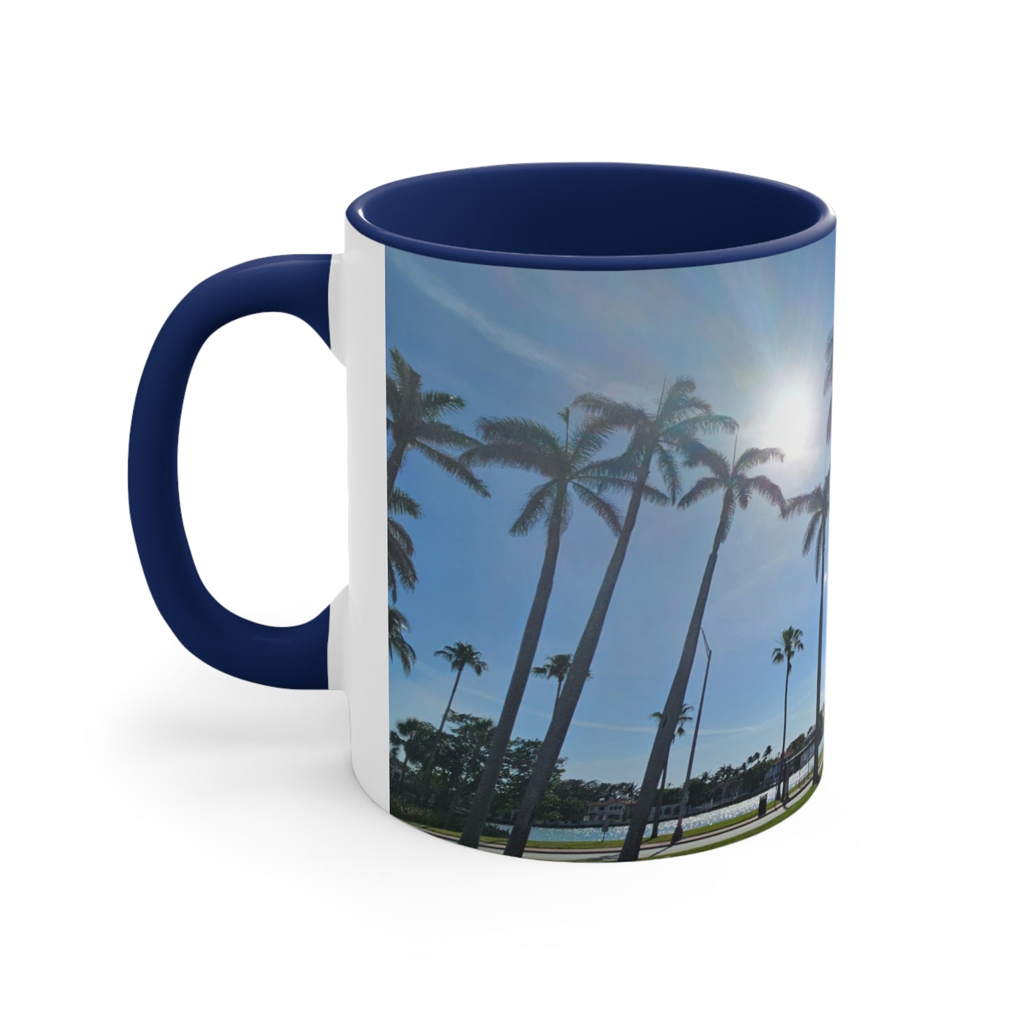 Palm Trees Accent Coffee Mug, 11oz
