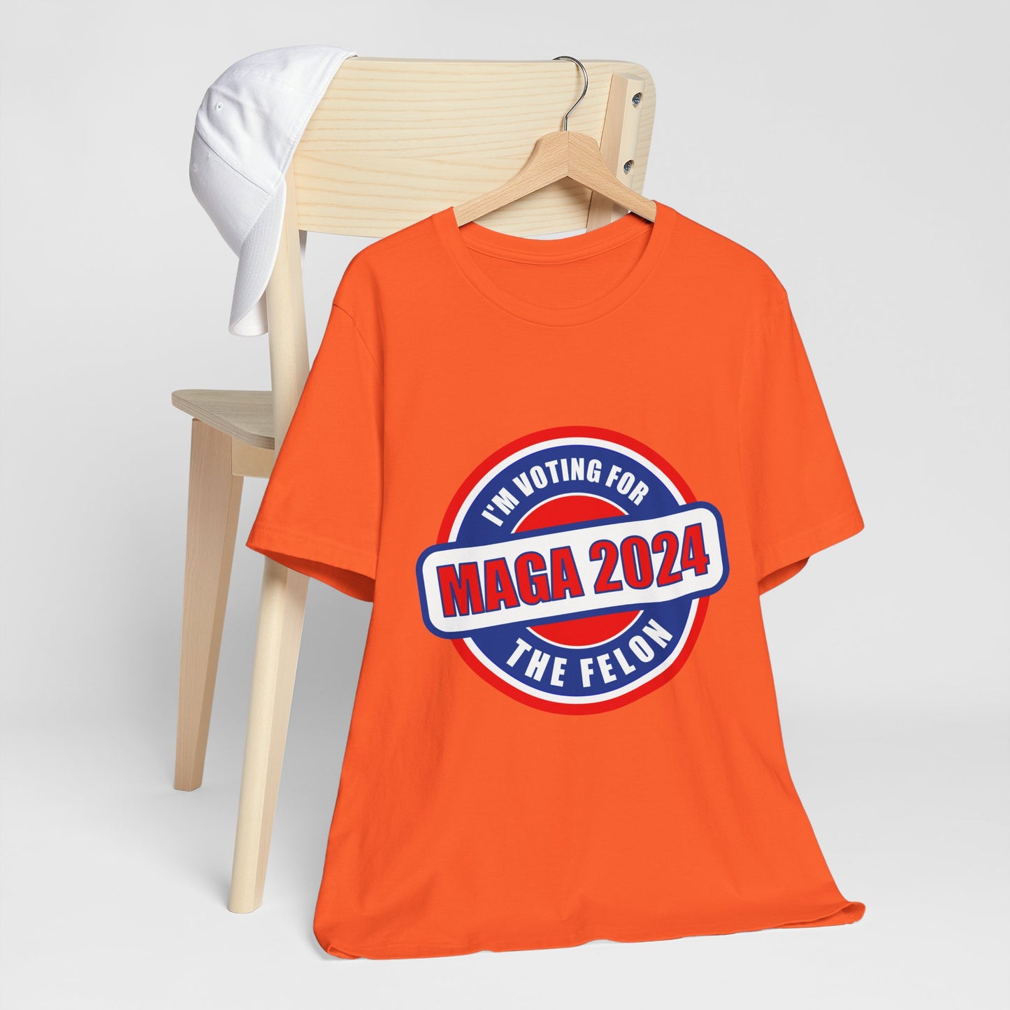 I'm Voting for the Felon Mega 2024 Unisex Jersey Short Sleeve Tee