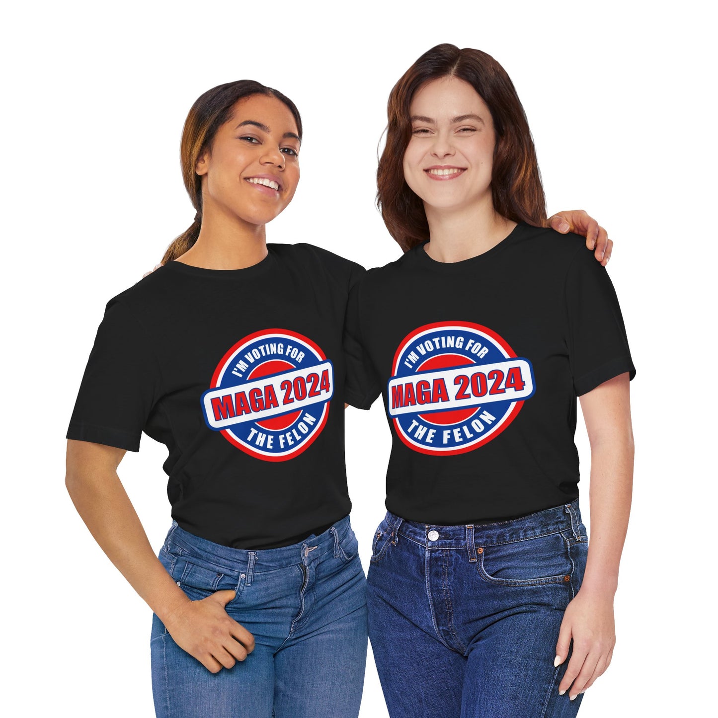 I'm Voting for the Felon Mega 2024 Unisex Jersey Short Sleeve Tee