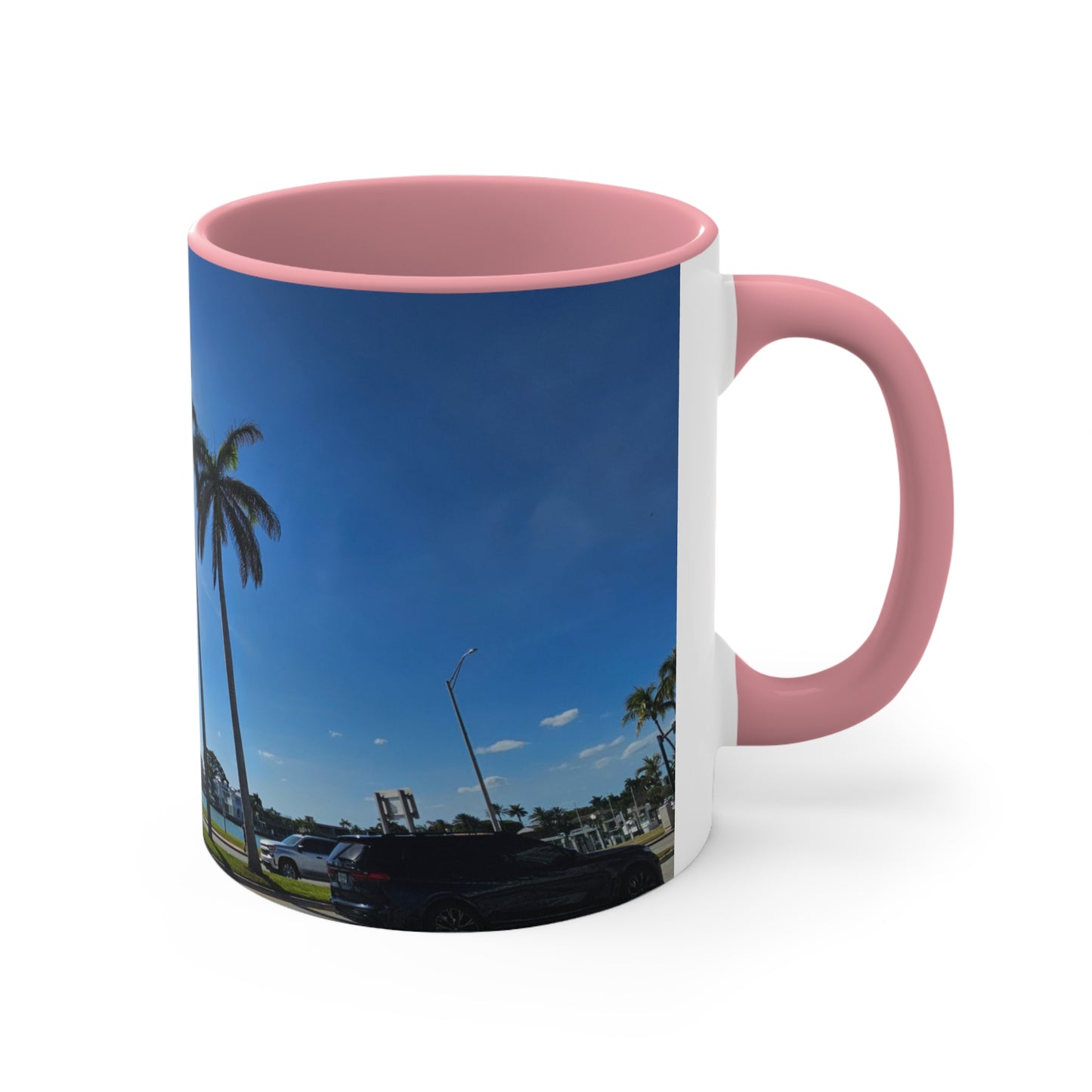 Palm Trees Accent Coffee Mug, 11oz