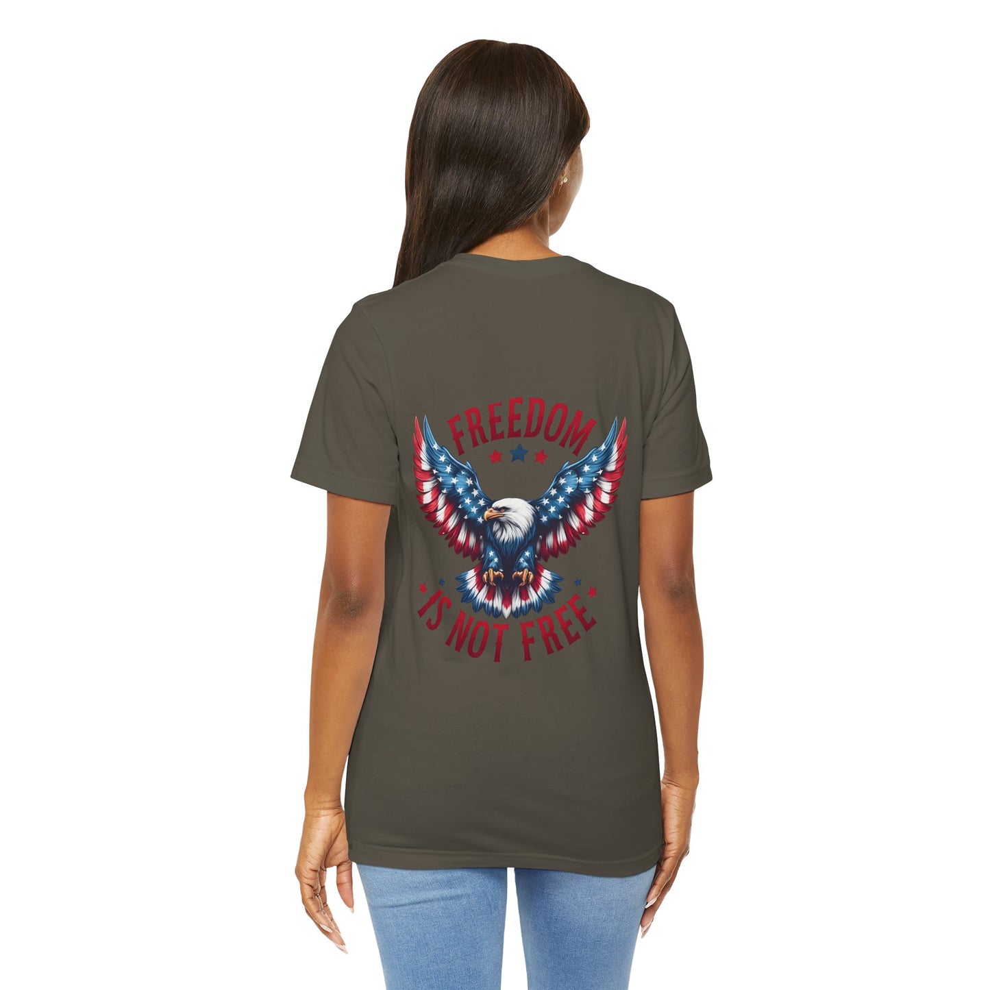 Freedom Is Not Free trump 2024 Unisex Jersey Short Sleeve Tee
