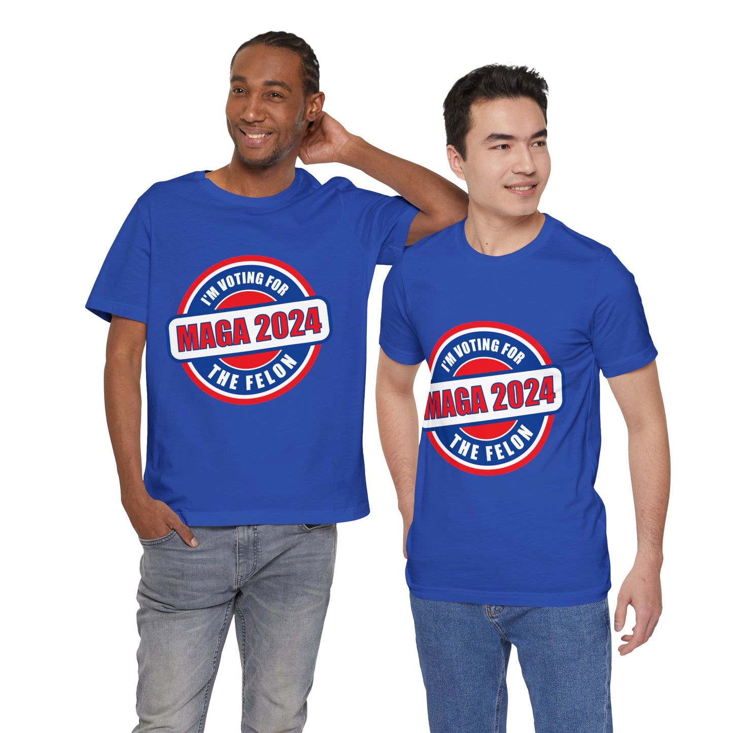 I'm Voting for the Felon Mega 2024 Unisex Jersey Short Sleeve Tee