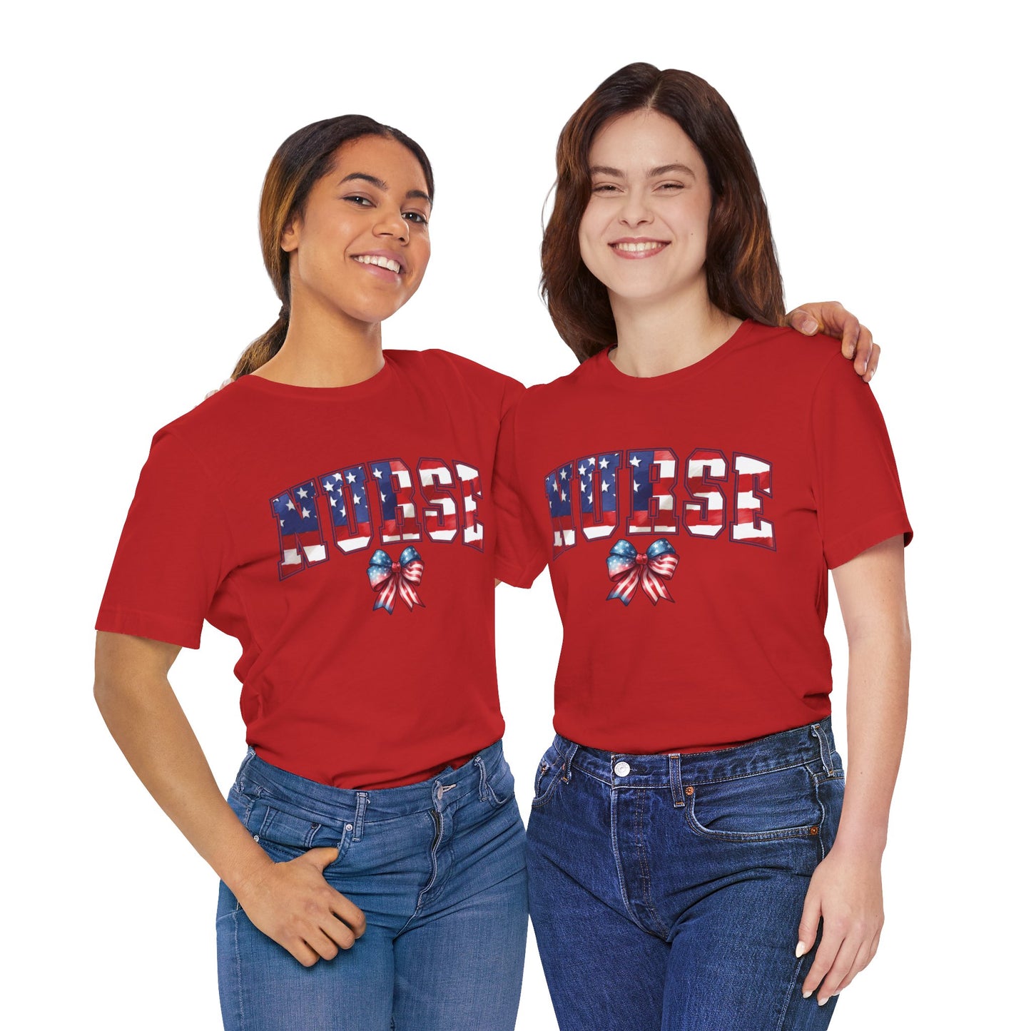 Patriotic Nurse Unisex Jersey Short Sleeve Tee