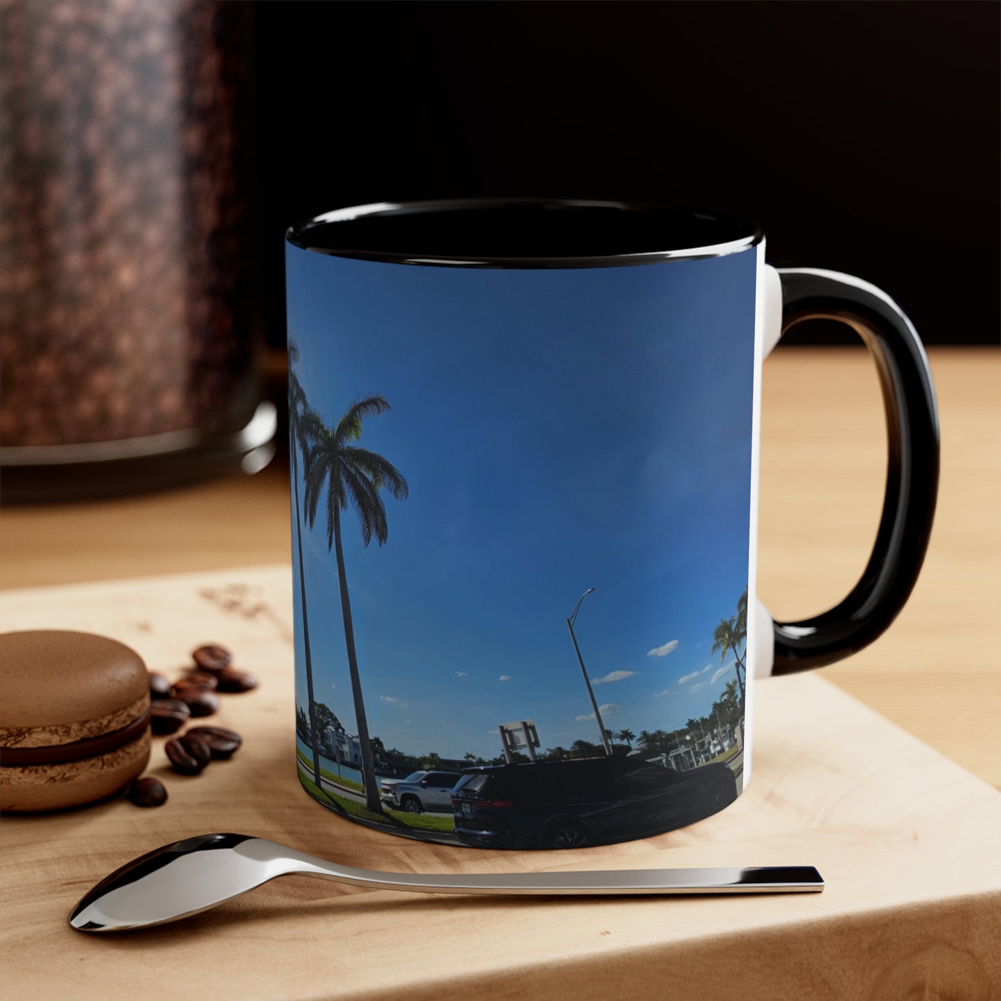 Palm Trees Accent Coffee Mug, 11oz