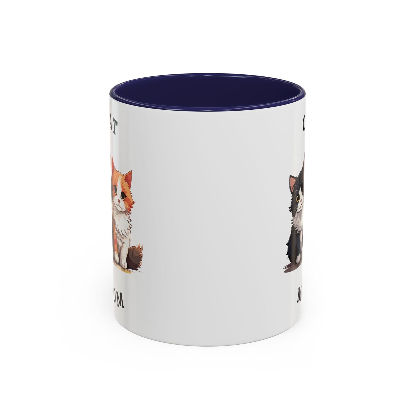Cat Mom Accent Coffee Mug, 11oz
