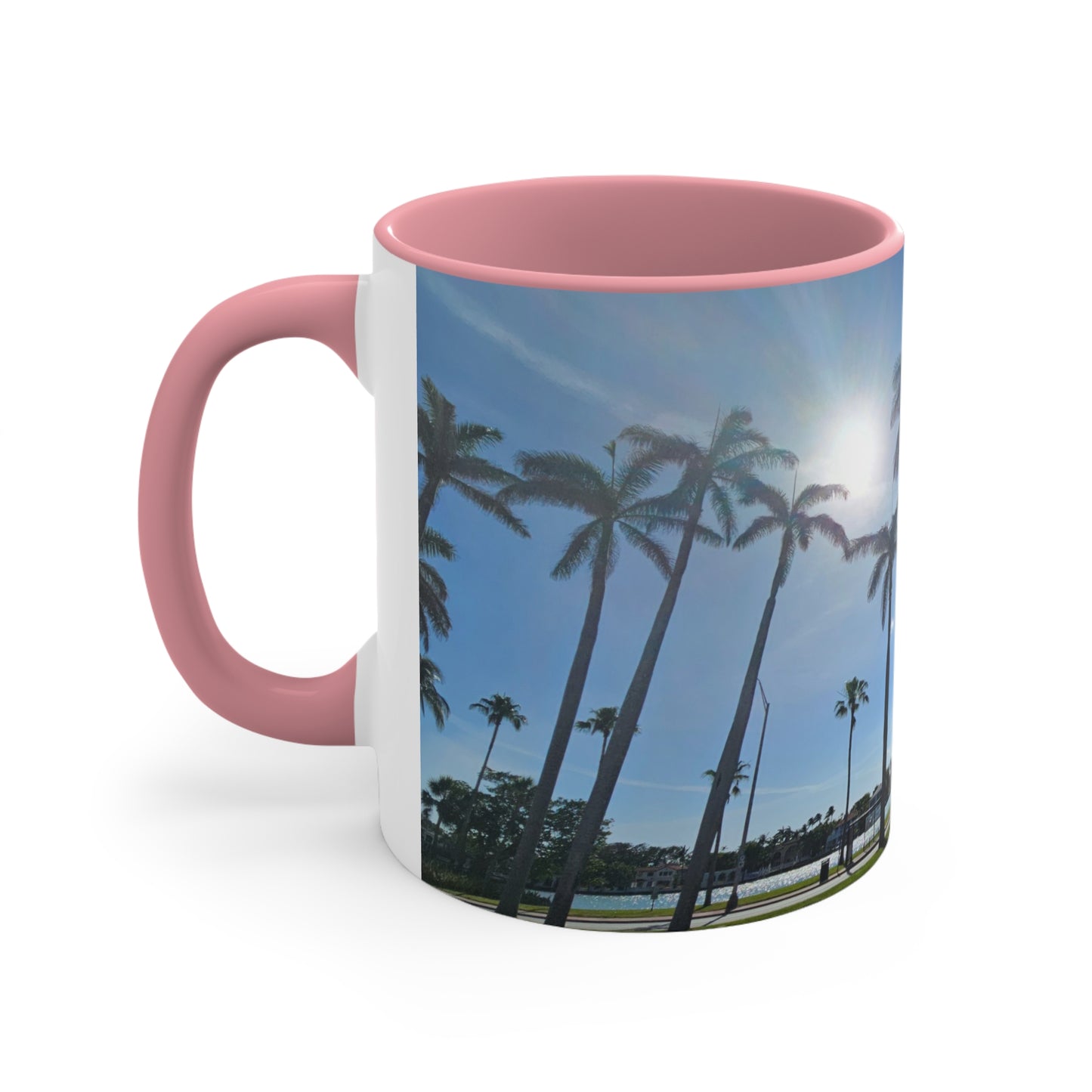 Palm Trees Accent Coffee Mug, 11oz
