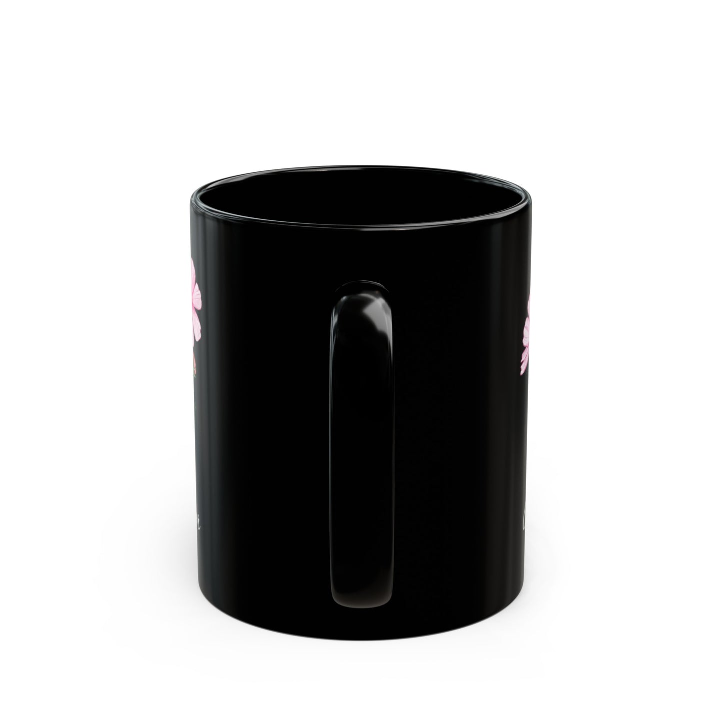 October Birth Flower Cosmos Black Mug (11oz, 15oz)