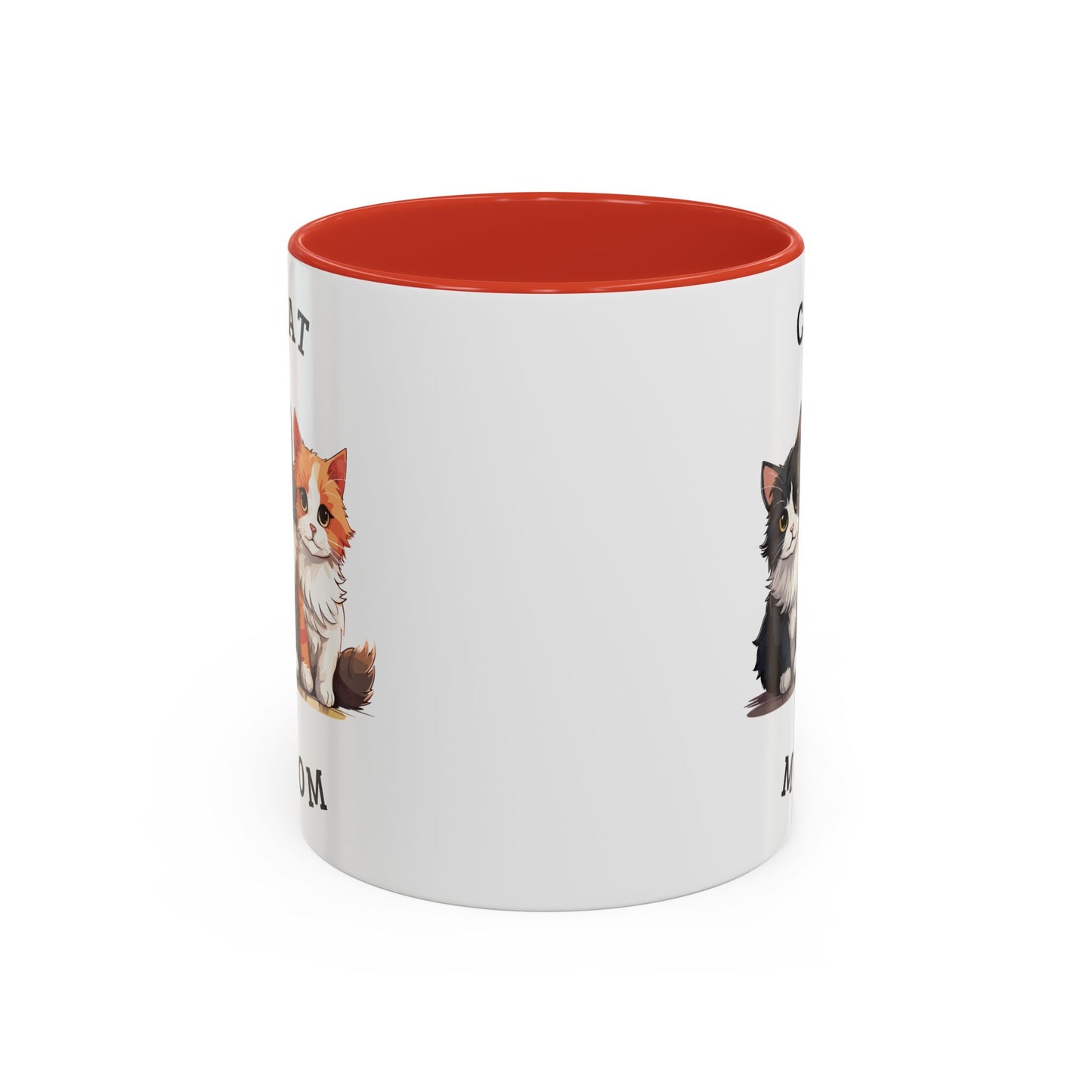 Cat Mom Accent Coffee Mug, 11oz
