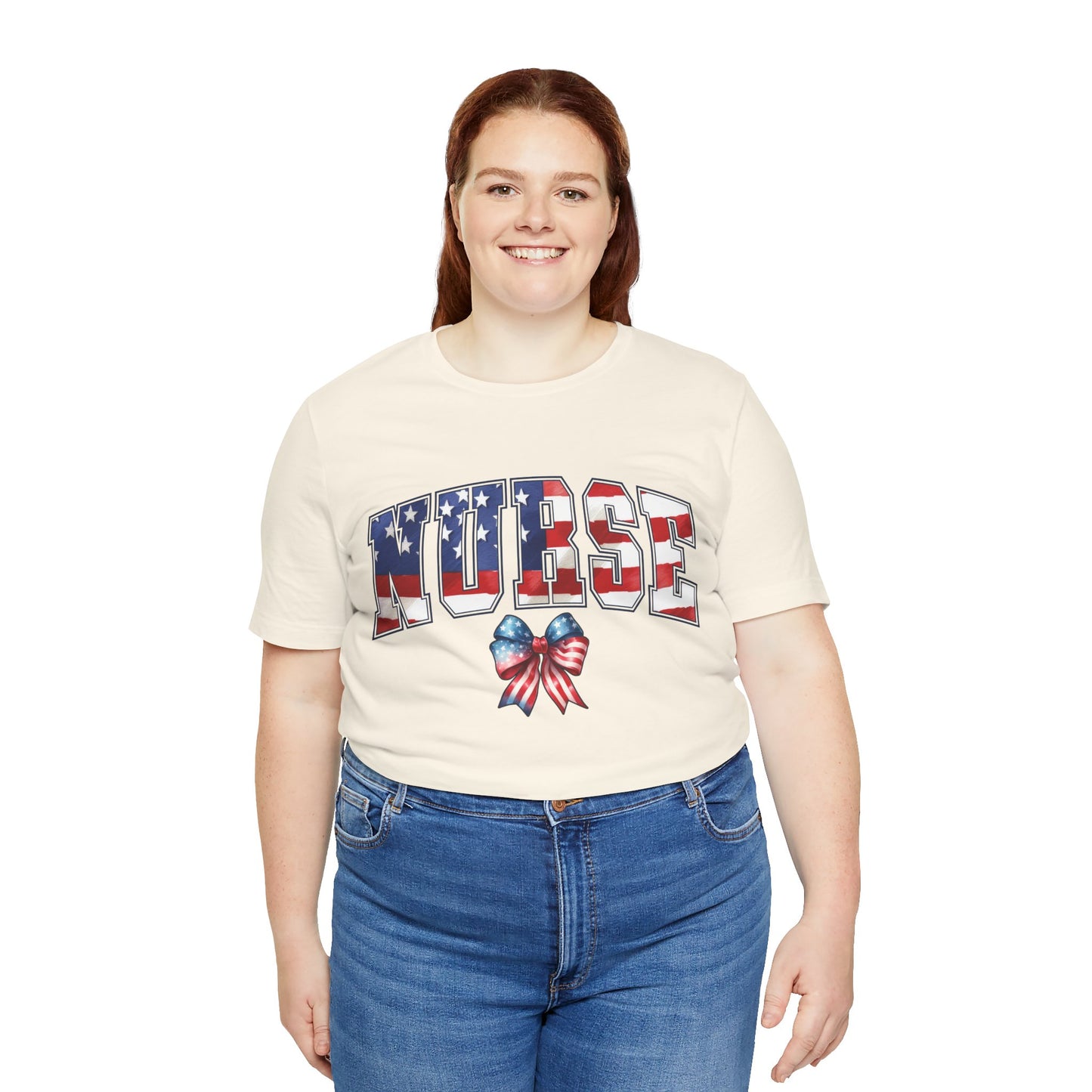 Patriotic Nurse Unisex Jersey Short Sleeve Tee