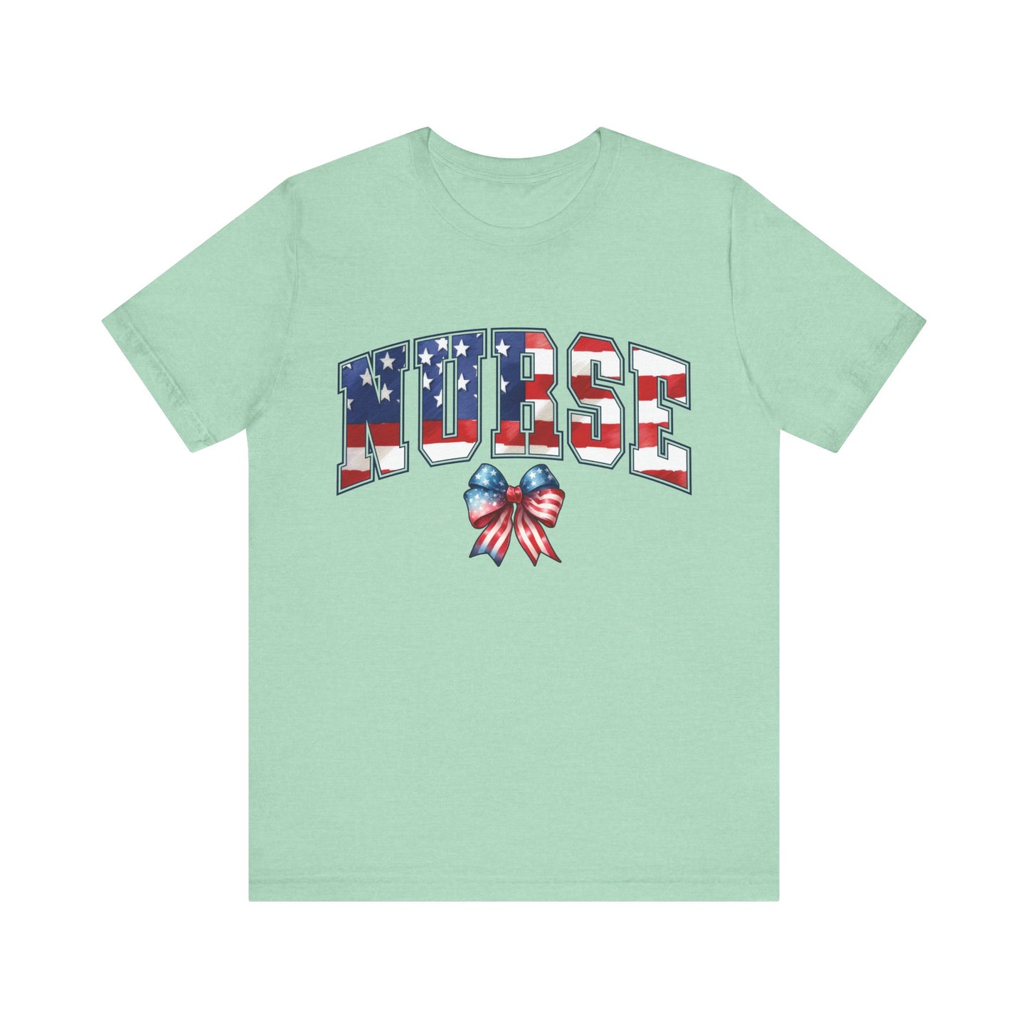 Patriotic Nurse Unisex Jersey Short Sleeve Tee