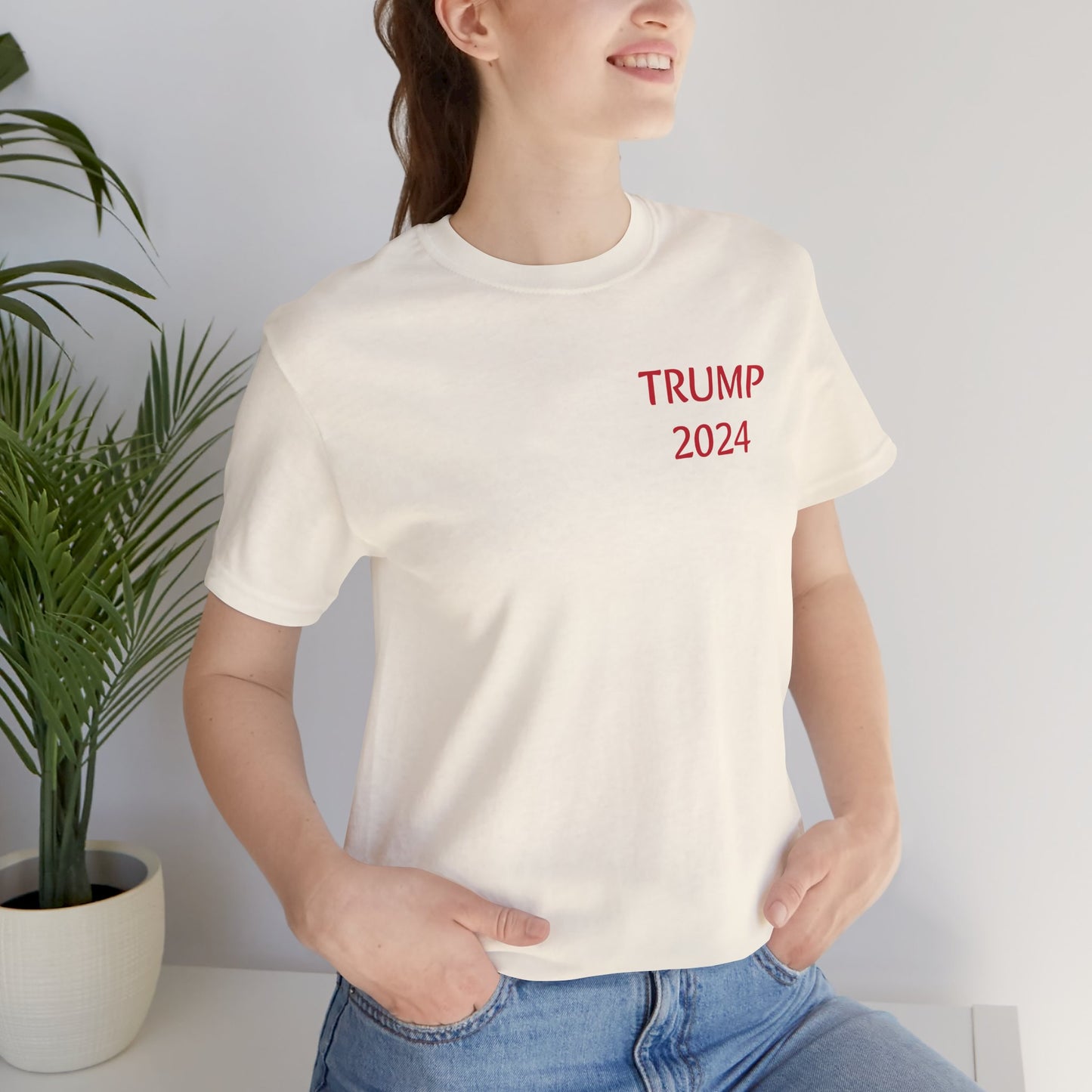 Freedom Is Not Free trump 2024 Unisex Jersey Short Sleeve Tee